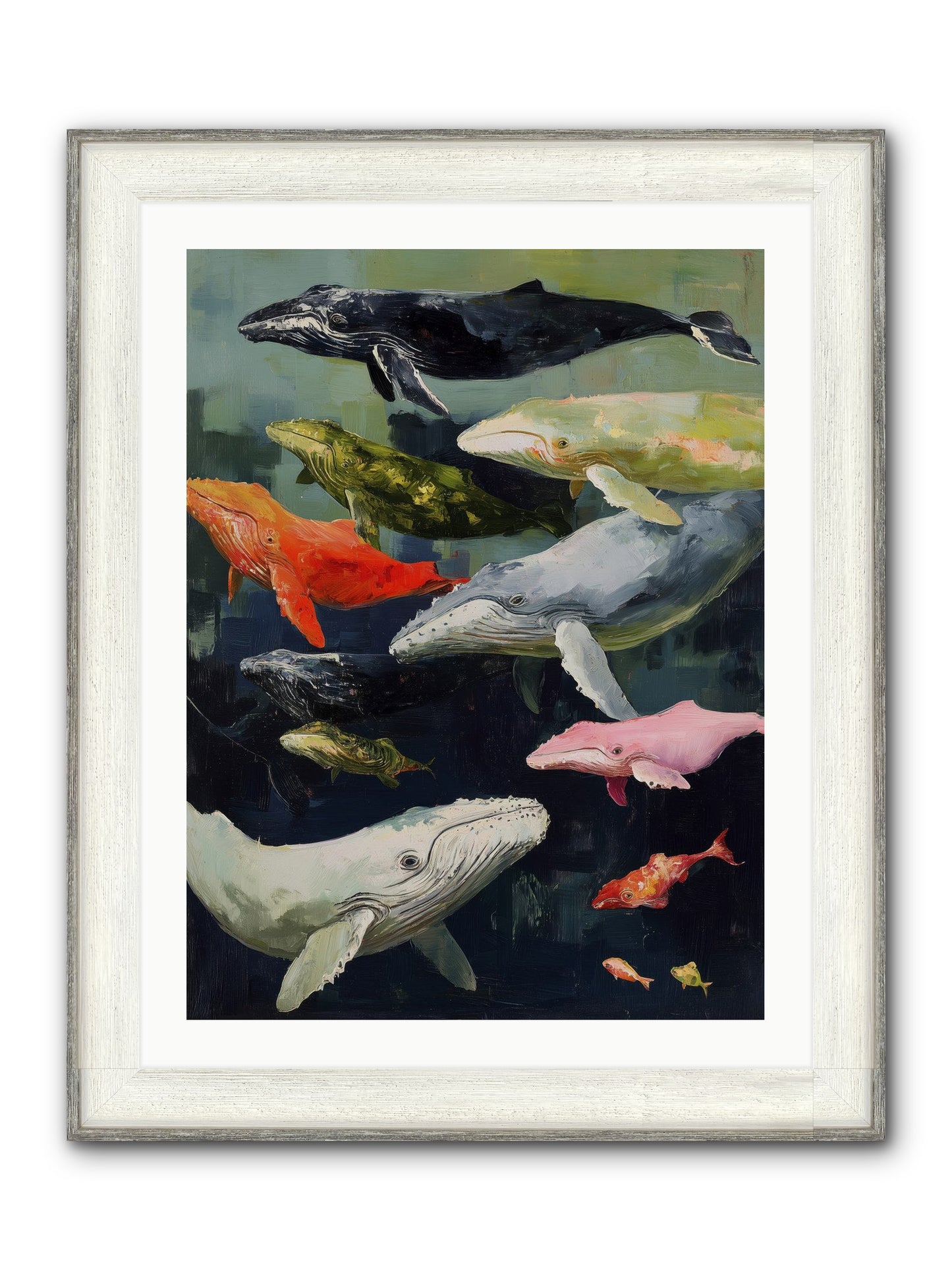 Majestic Spirits Framed Print - Driftwood White 24x32