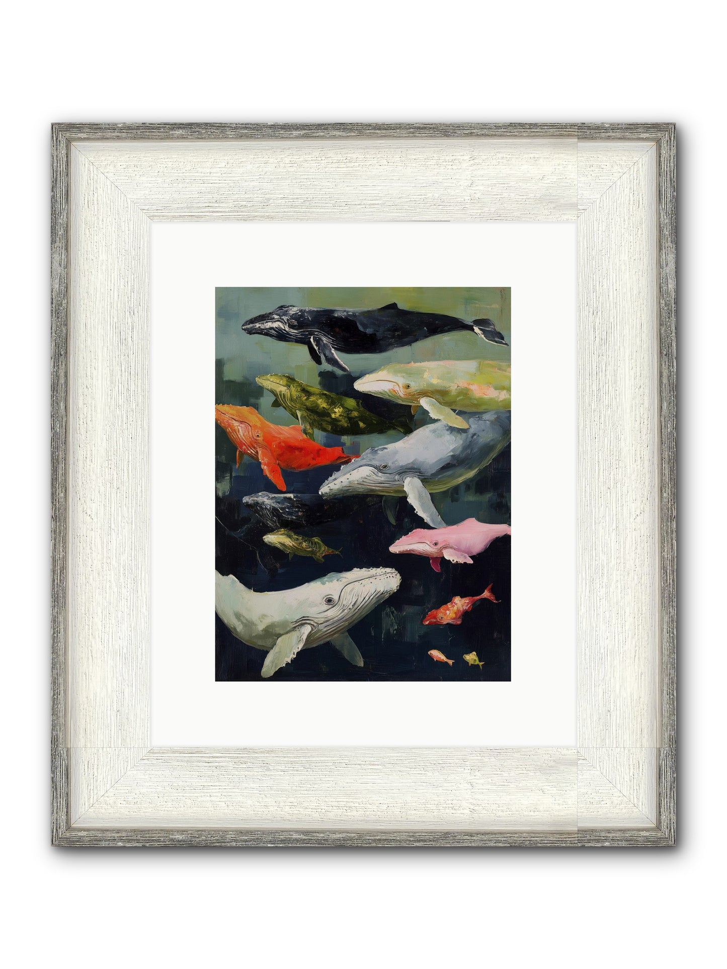 Majestic Spirits Framed Print - Driftwood White 9x12