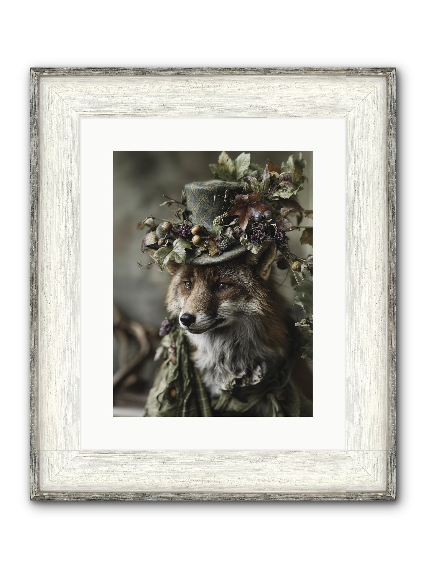 Majesty Framed Print - Driftwood White 12x16
