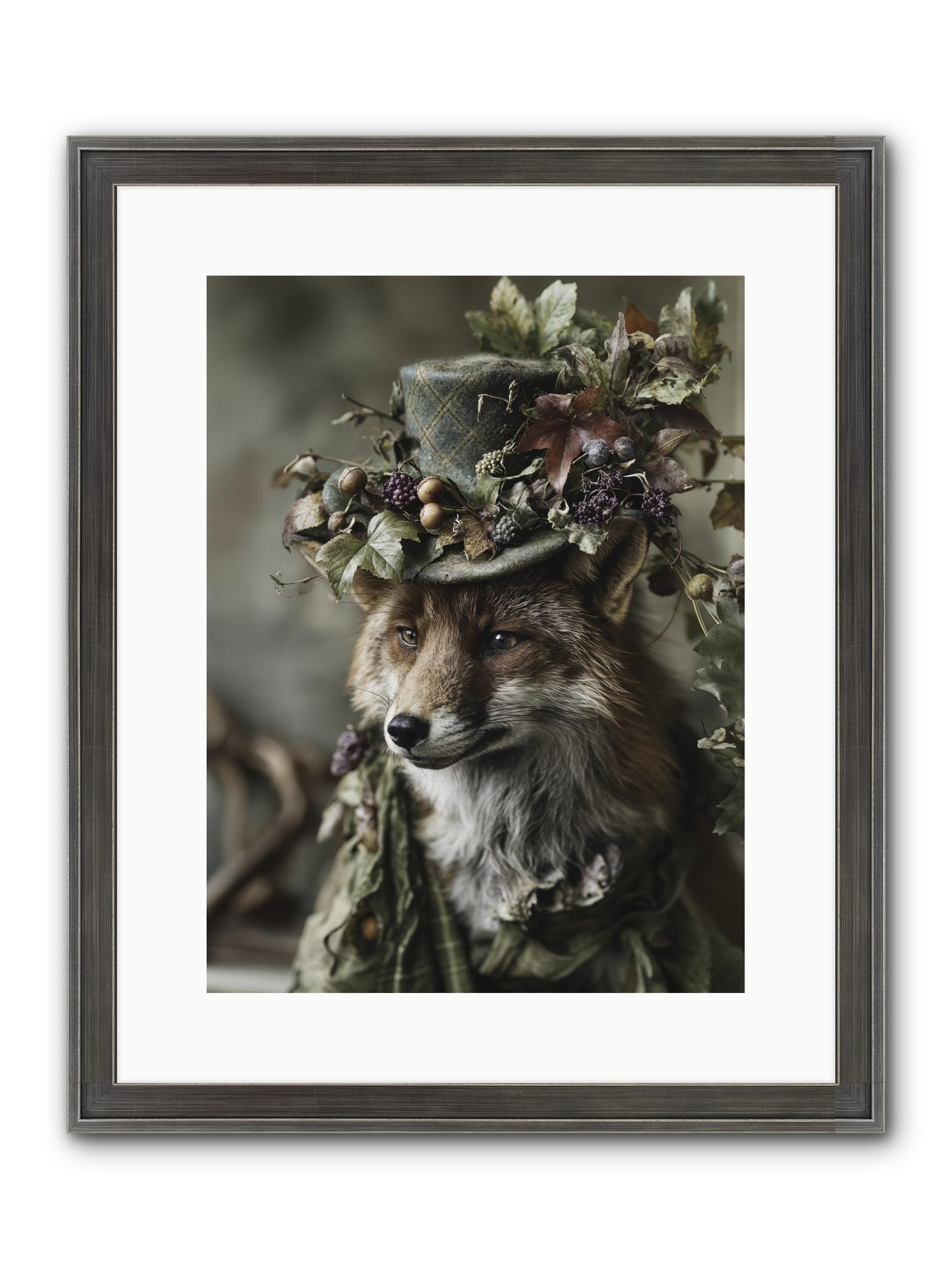 Majesty Framed Print - Slimwoods Black/Silver 12x16