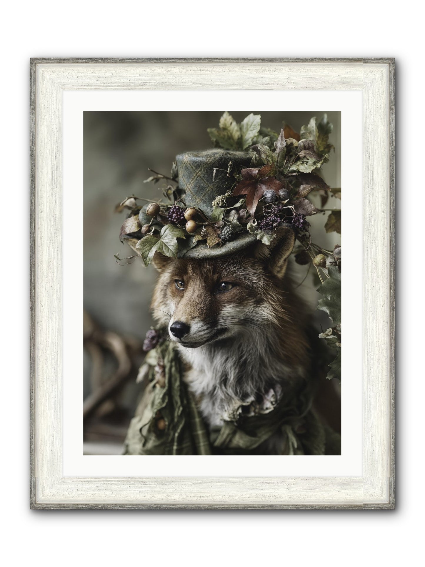 Majesty Framed Print - Driftwood White 24x32