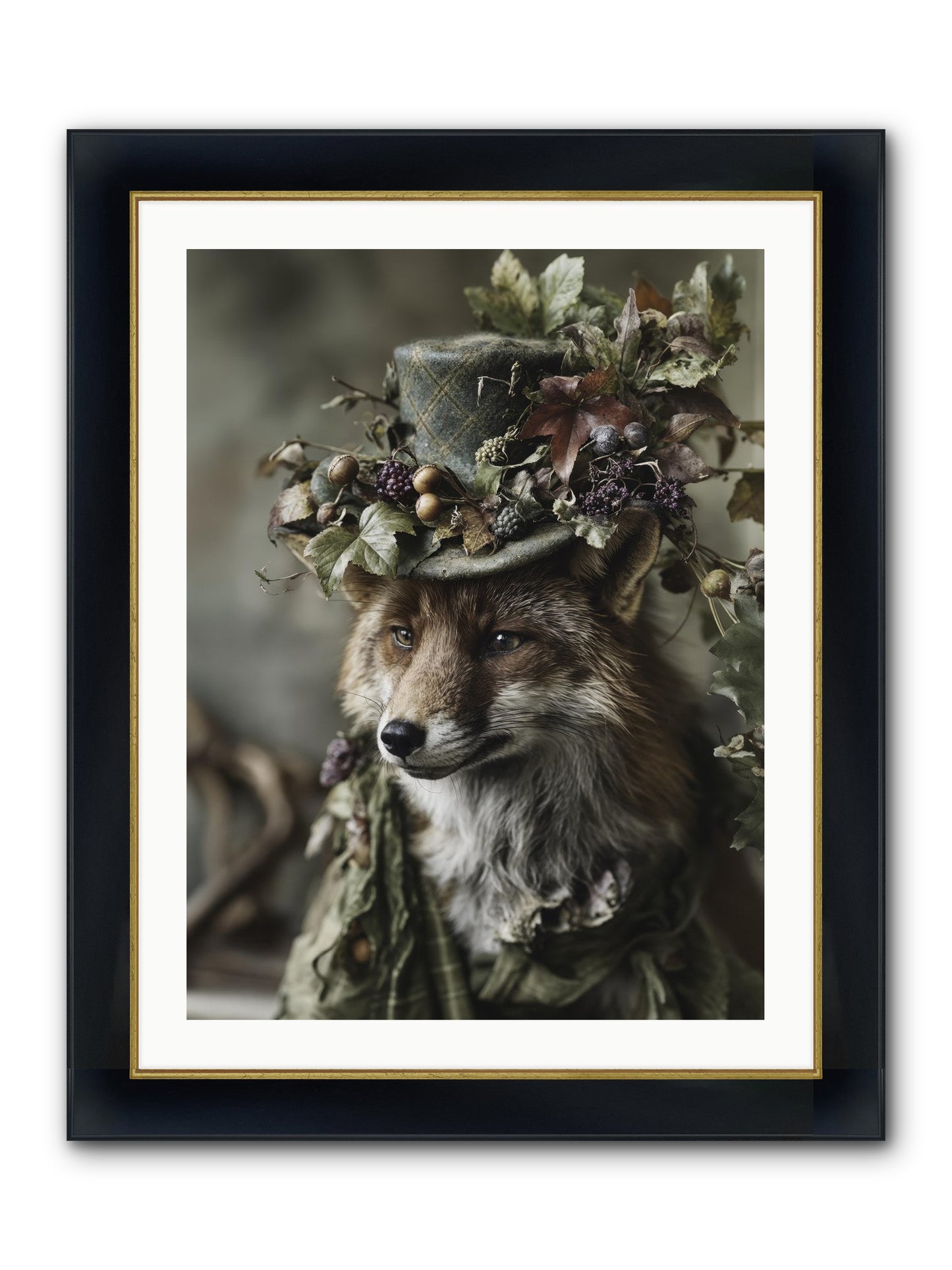 Majesty Framed Print - Wide Black w/Gold 24x32