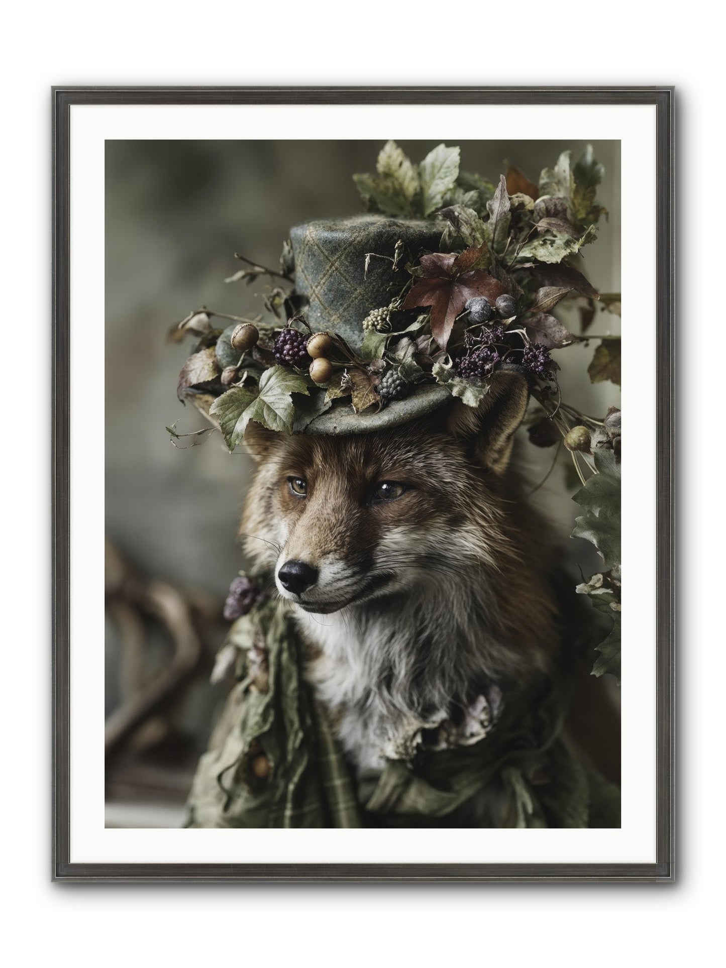 Majesty Framed Print - Slimwoods Black/Silver 30x40