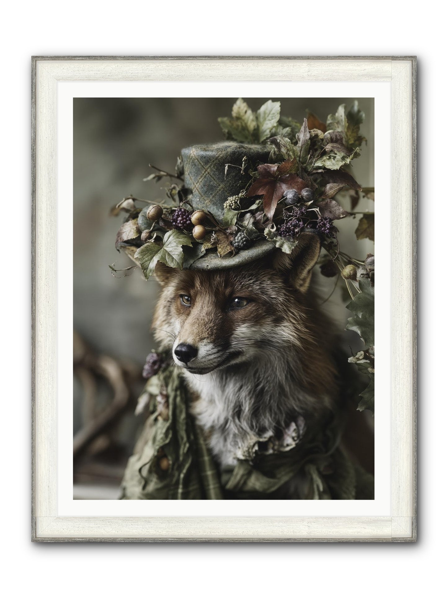 Majesty Framed Print - Driftwood White 36x48