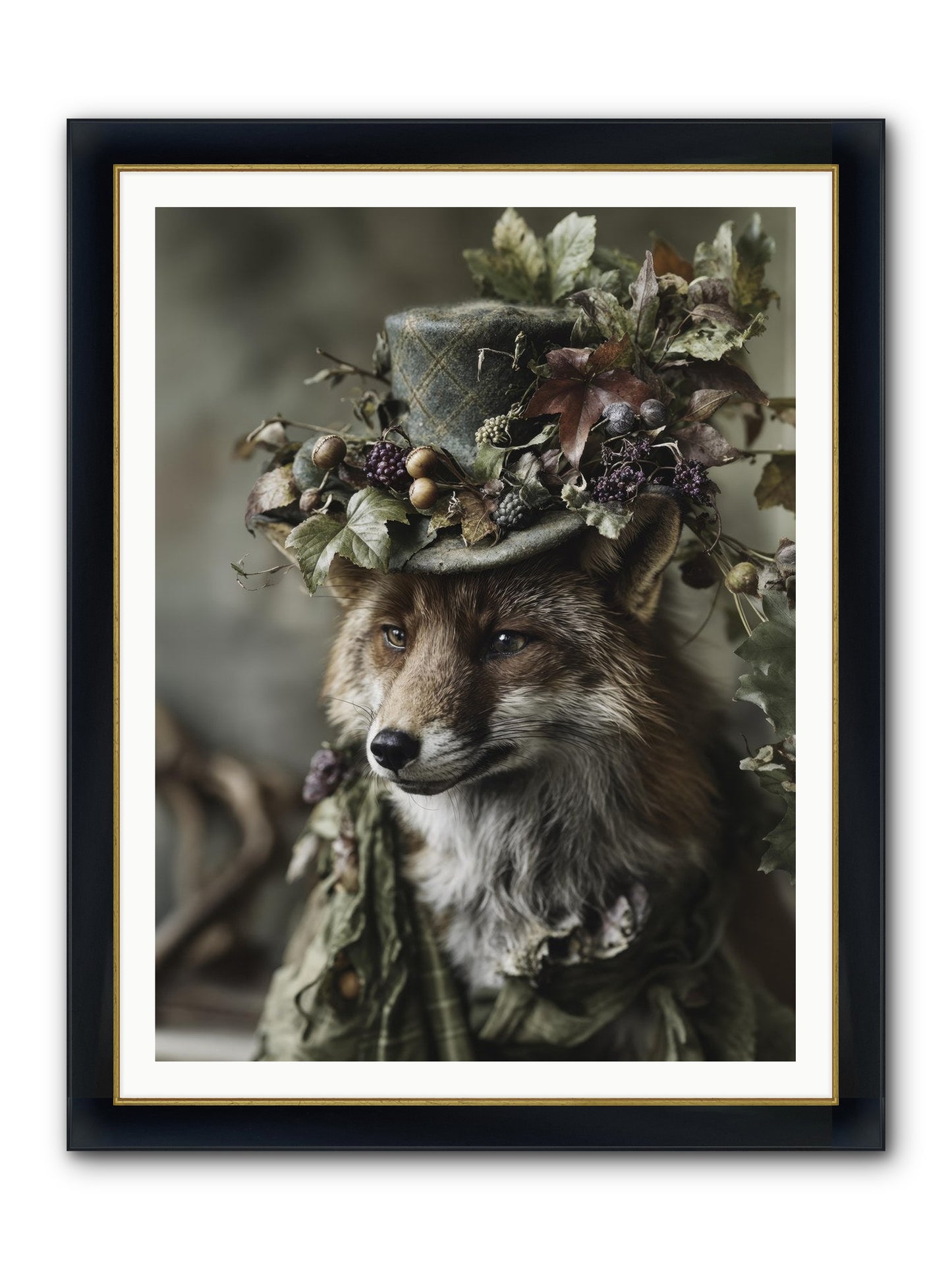 Majesty Framed Print - Wide Black w/Gold 36x48