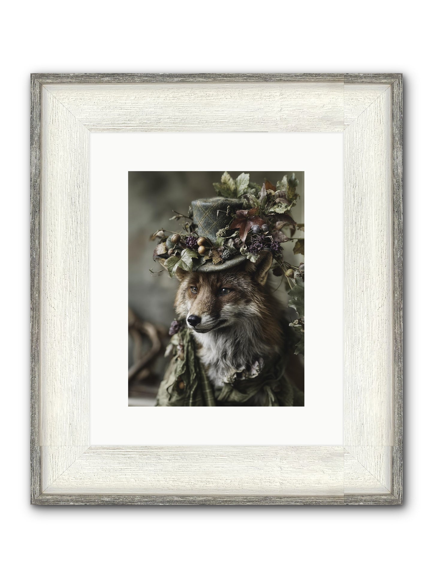 Majesty Framed Print - Driftwood White 9x12