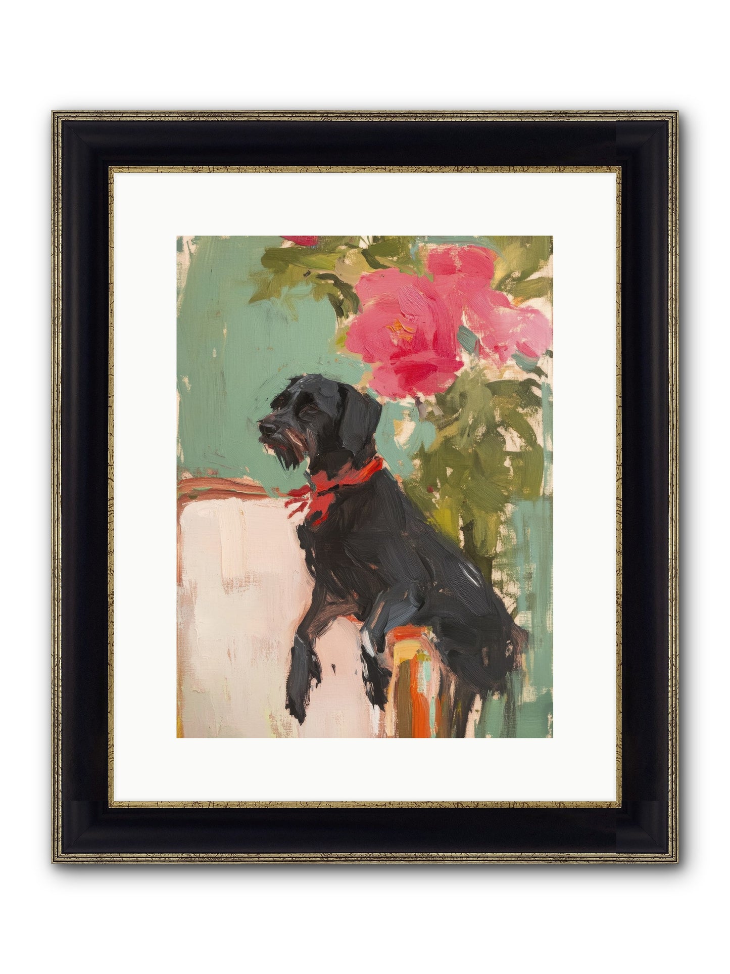 Major Pepper Framed Print - Black & Gold 12x16