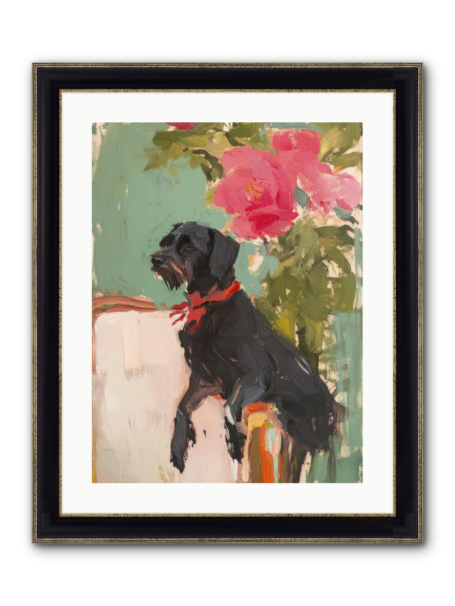 Major Pepper Framed Print - Black & Gold 18x24