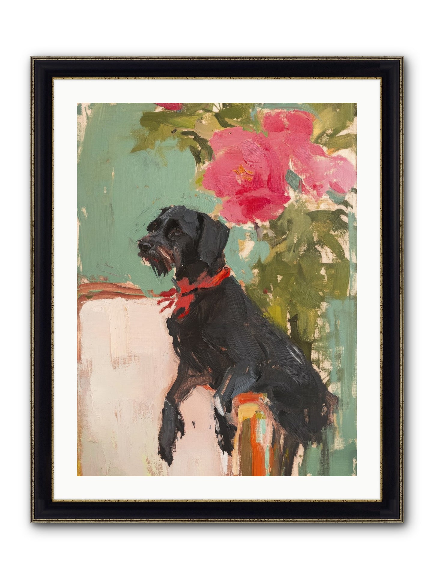 Major Pepper Framed Print - Black & Gold 24x32
