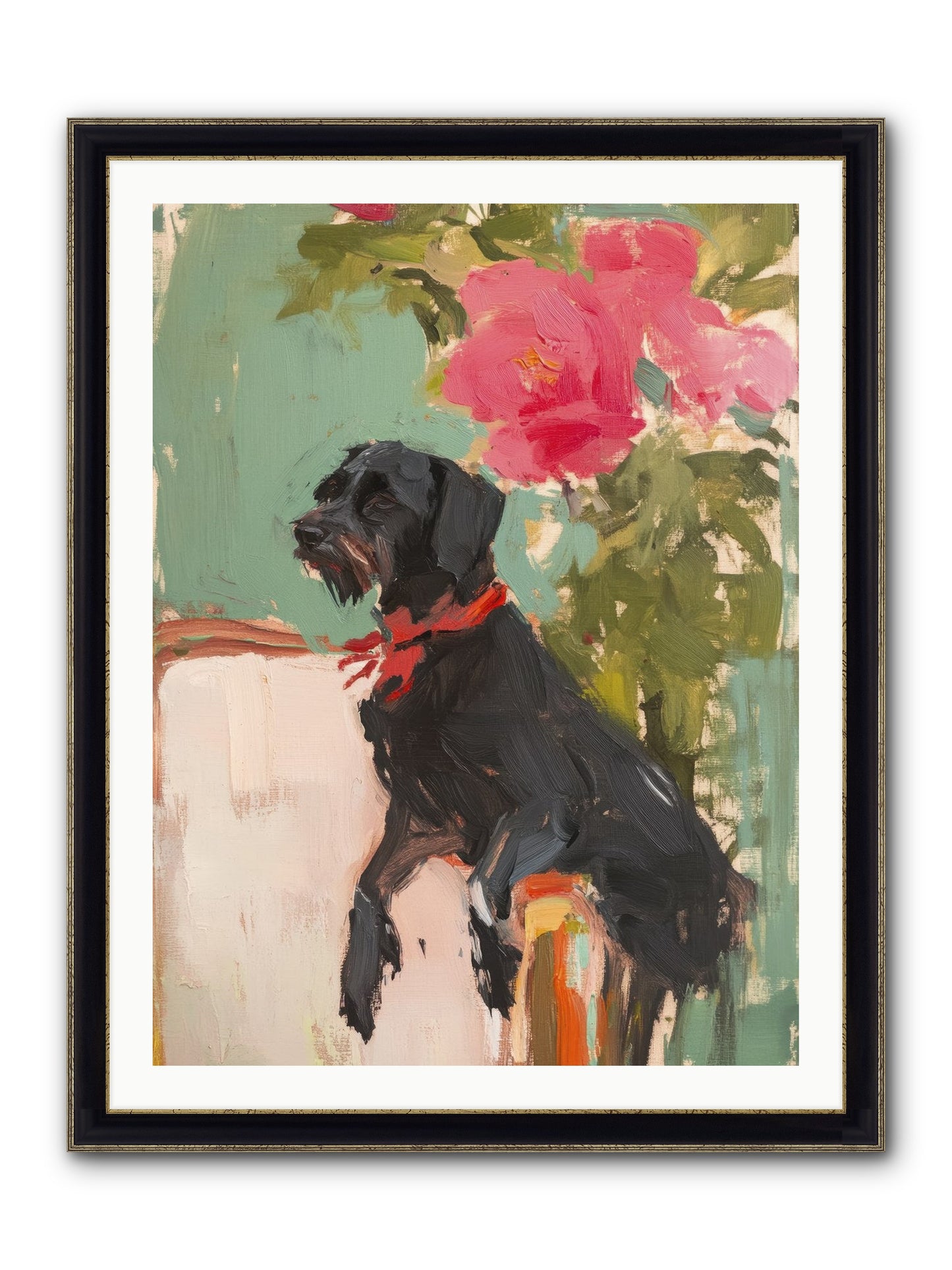 Major Pepper Framed Print - Black & Gold 30x40