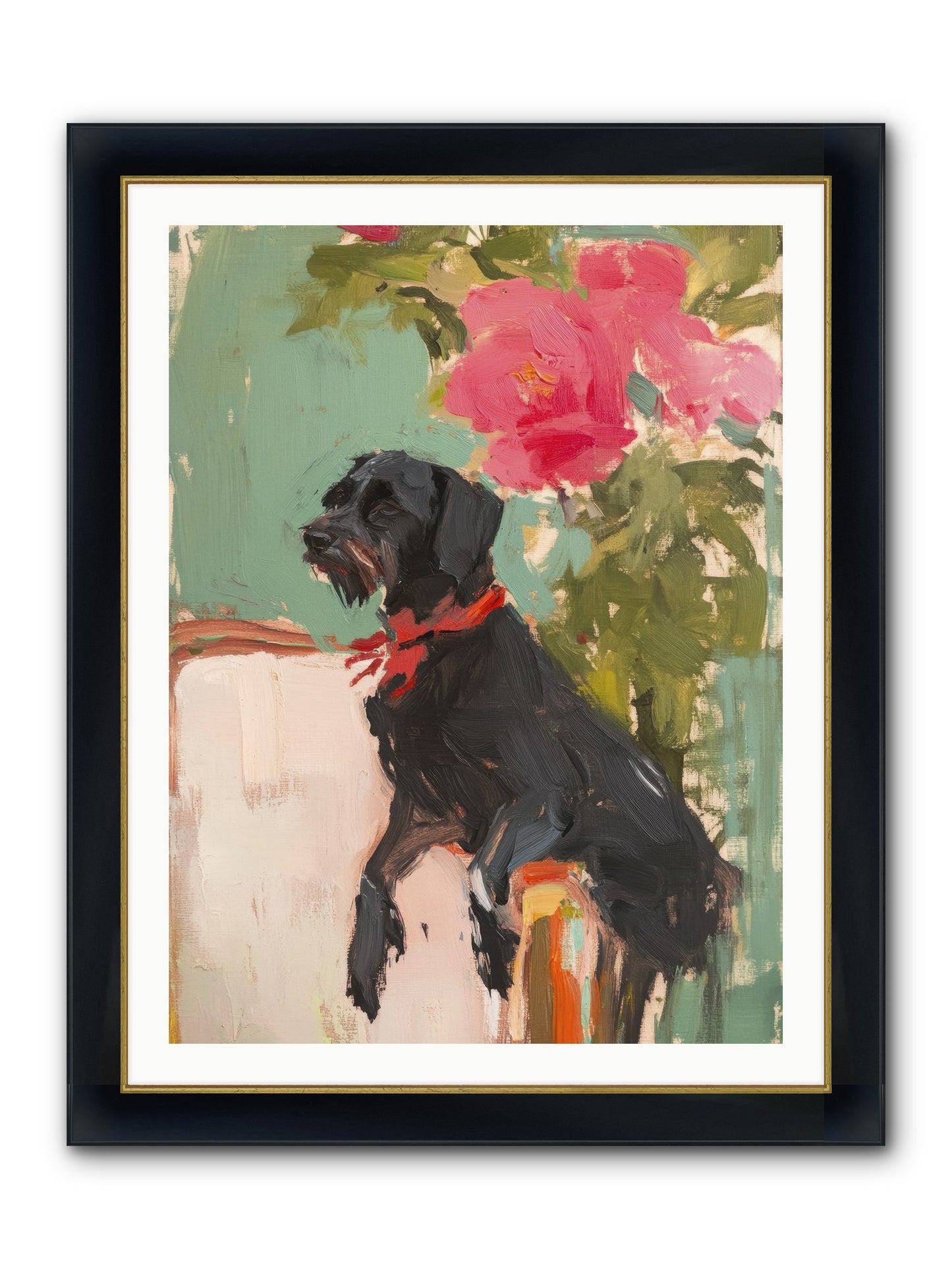 Major Pepper Framed Print - Wide Black w/Gold 30x40