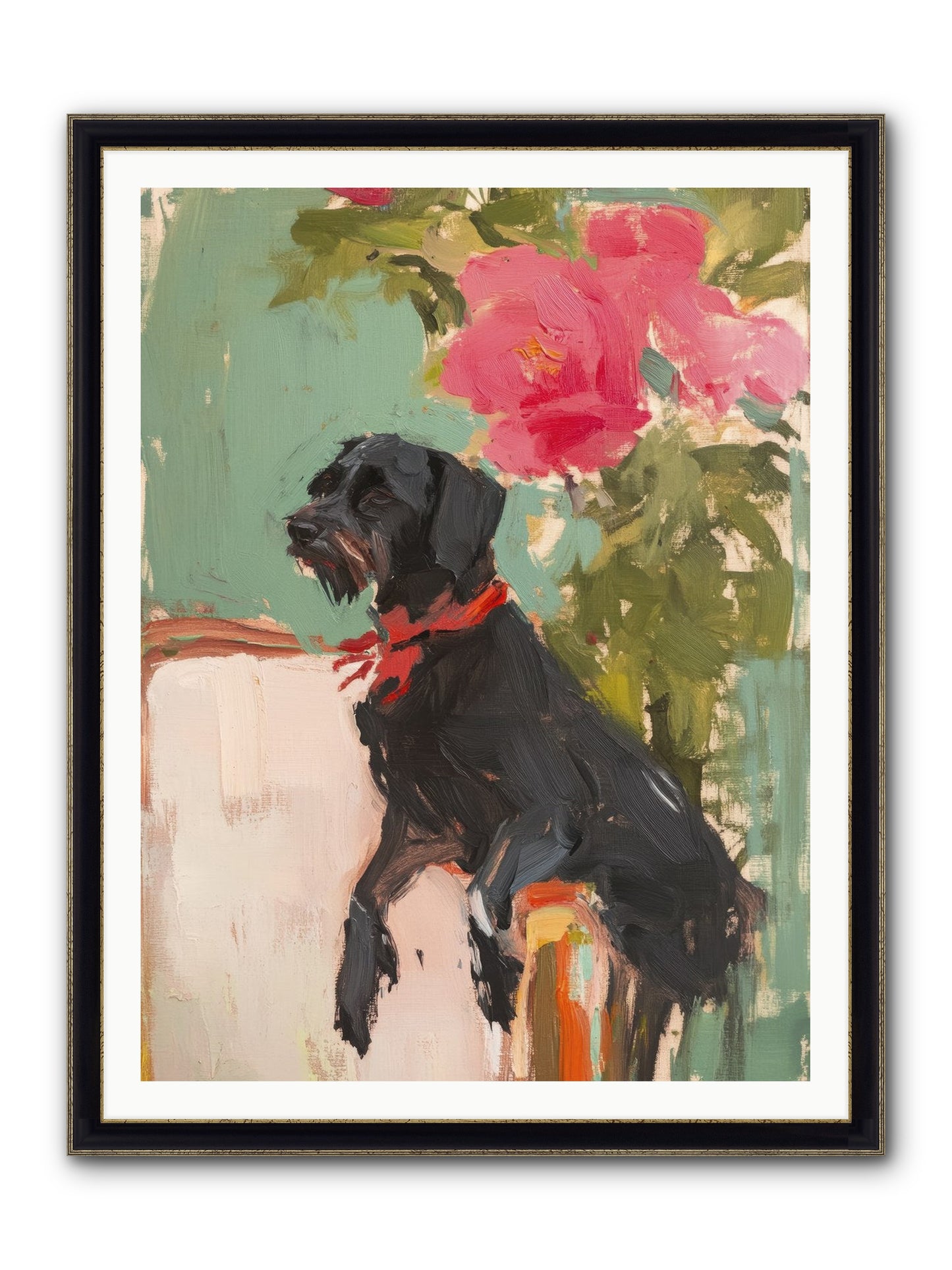 Major Pepper Framed Print - Black & Gold 36x48