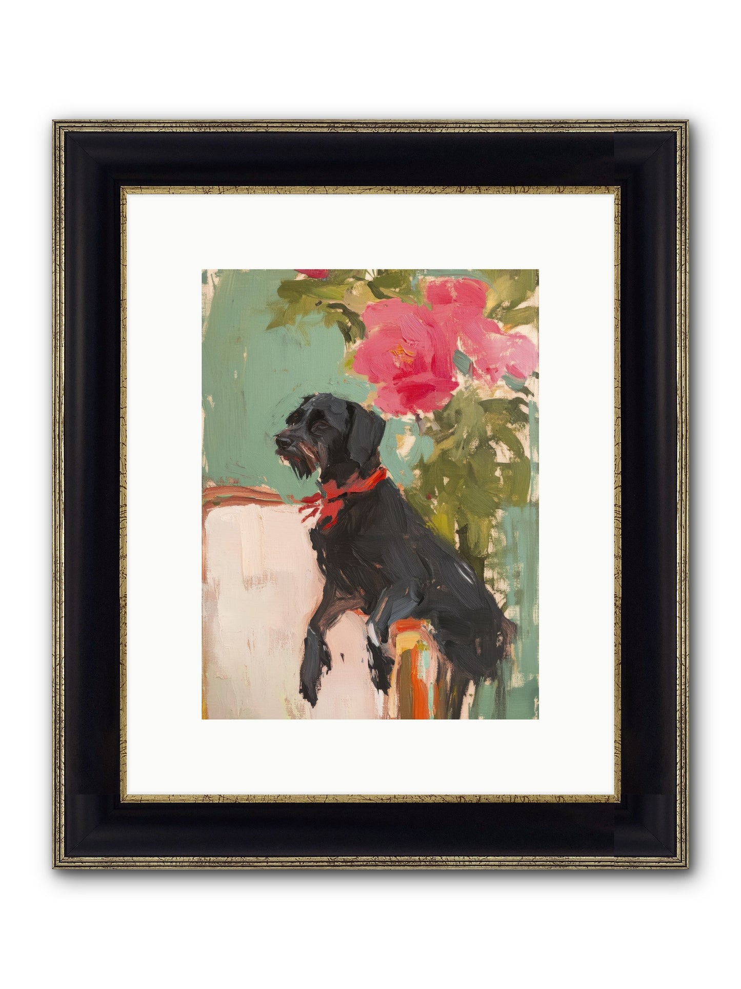 Major Pepper Framed Print - Black & Gold 9x12