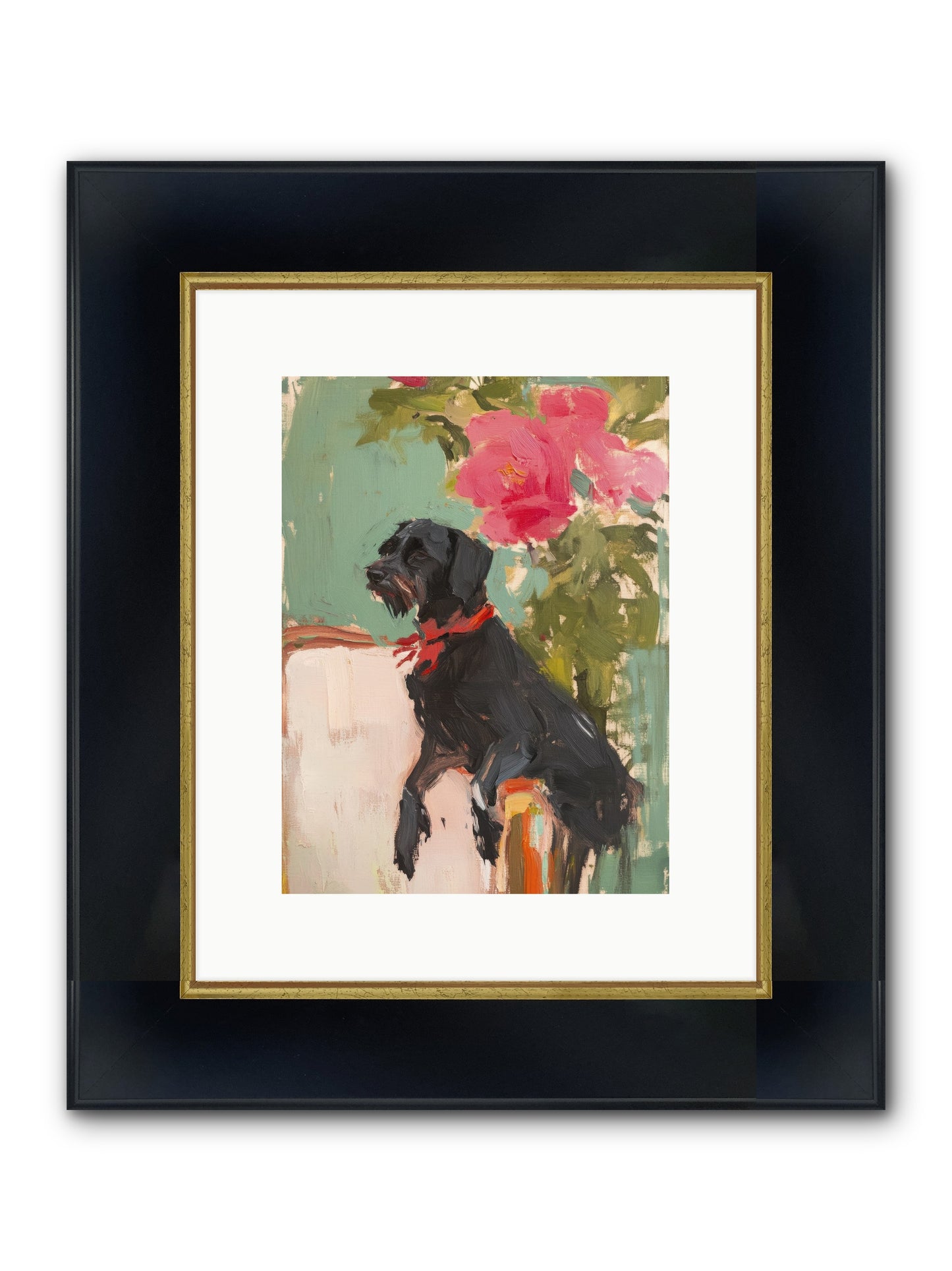 Major Pepper Framed Print - Wide Black w/Gold 9x12