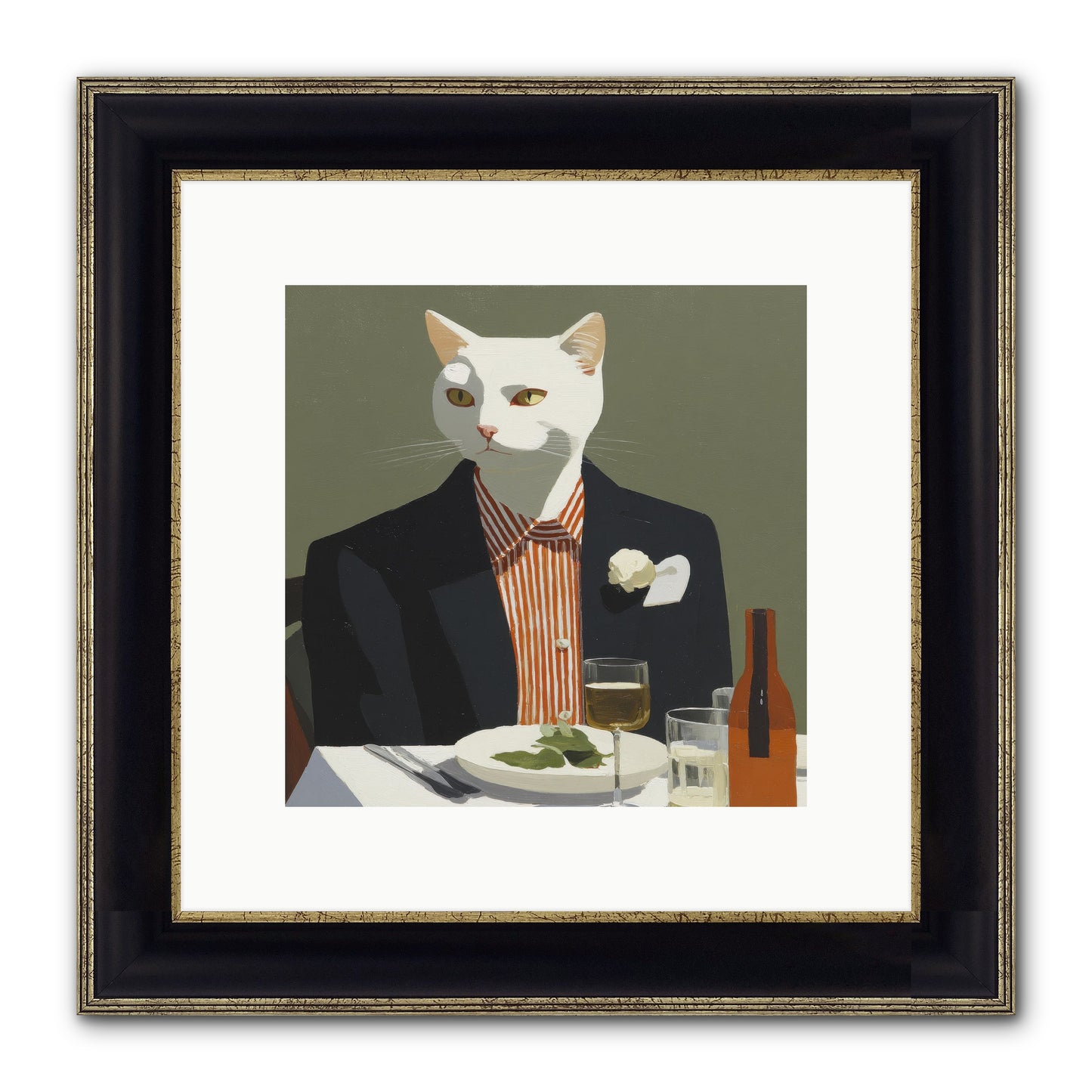 Manners Made The Moment Framed Print - Black & Gold 10x10
