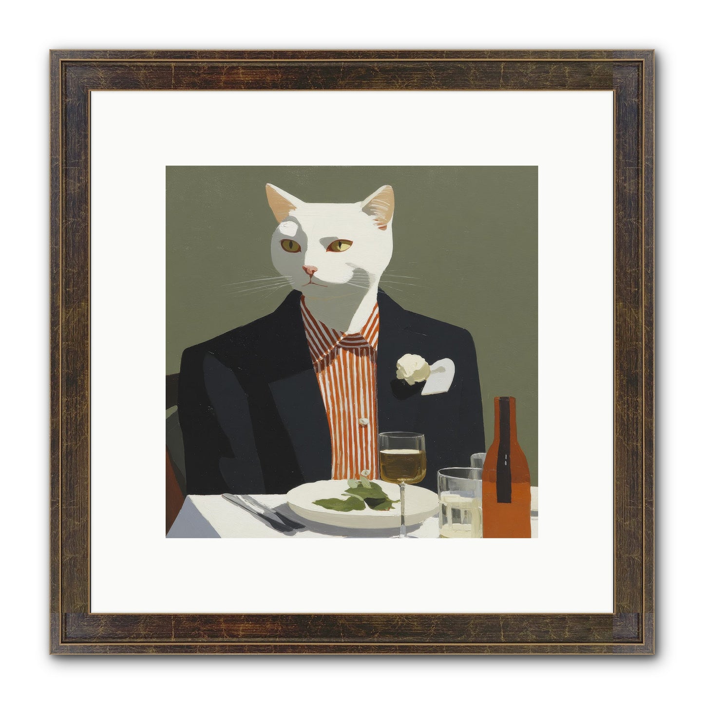 Manners Made The Moment Framed Print - Slimwoods Black/Gold 10x10