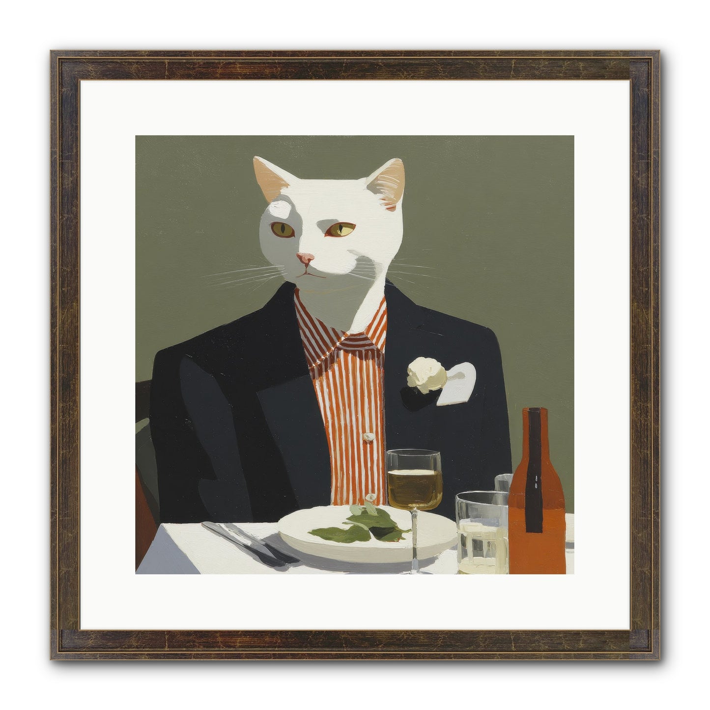 Manners Made The Moment Framed Print - Slimwoods Black/Gold 16x16