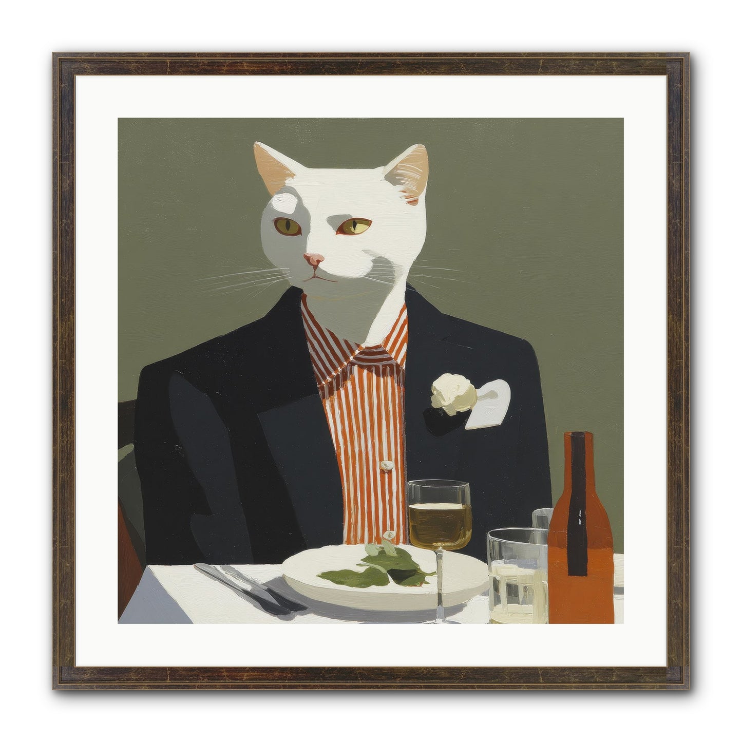 Manners Made The Moment Framed Print - Slimwoods Black/Gold 24x24