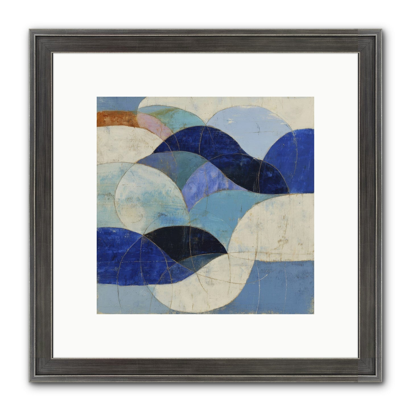 Marble Rift Framed Print - Slimwoods Black/Silver 10x10