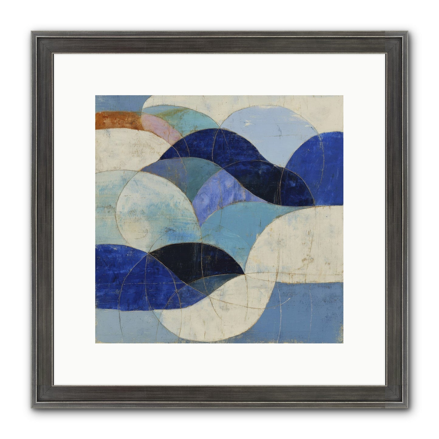 Marble Rift Framed Print - Slimwoods Black/Silver 12x12
