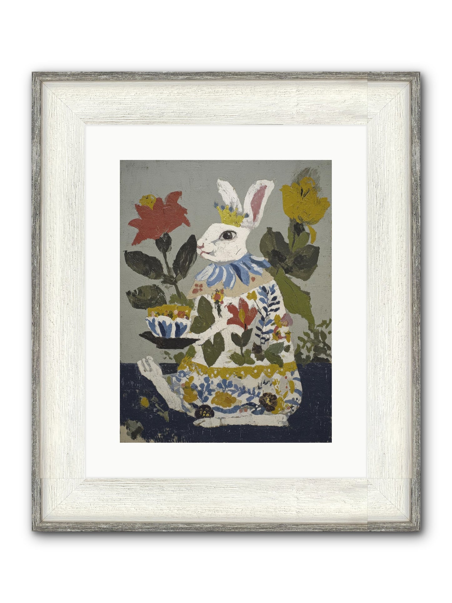 Marigold & Minor Scandals Framed Print - Driftwood White 12x16