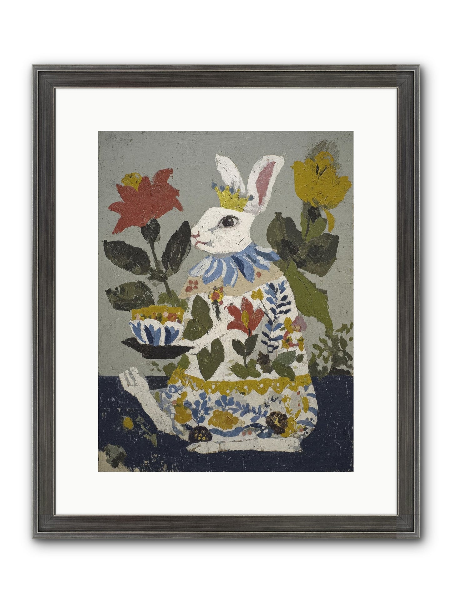 Marigold & Minor Scandals Framed Print - Slimwoods Black/Silver 12x16