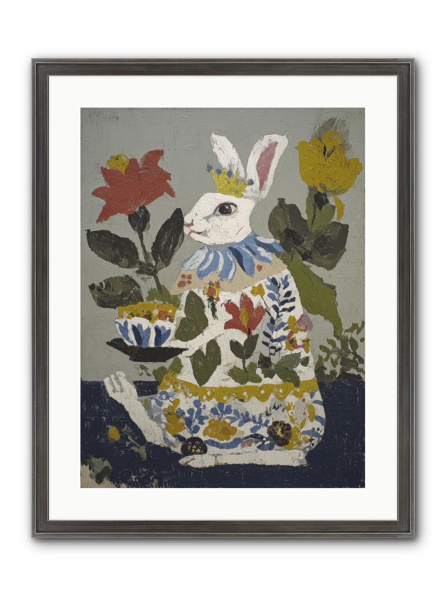 Marigold & Minor Scandals Framed Print - Slimwoods Black/Silver 18x24