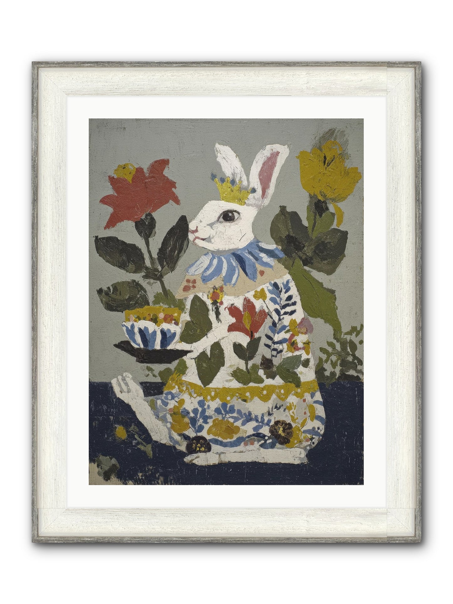 Marigold & Minor Scandals Framed Print - Driftwood White 24x32