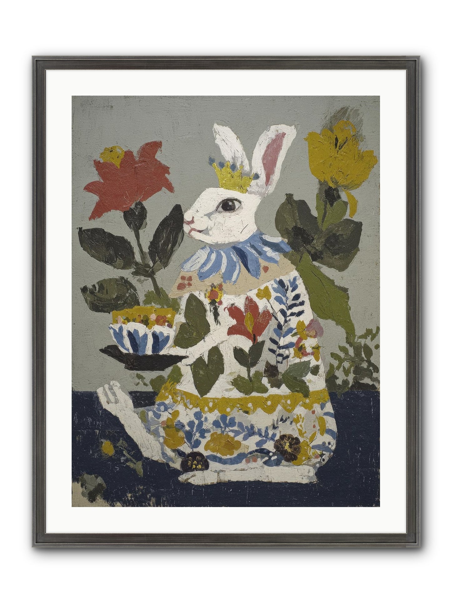 Marigold & Minor Scandals Framed Print - Slimwoods Black/Silver 24x32