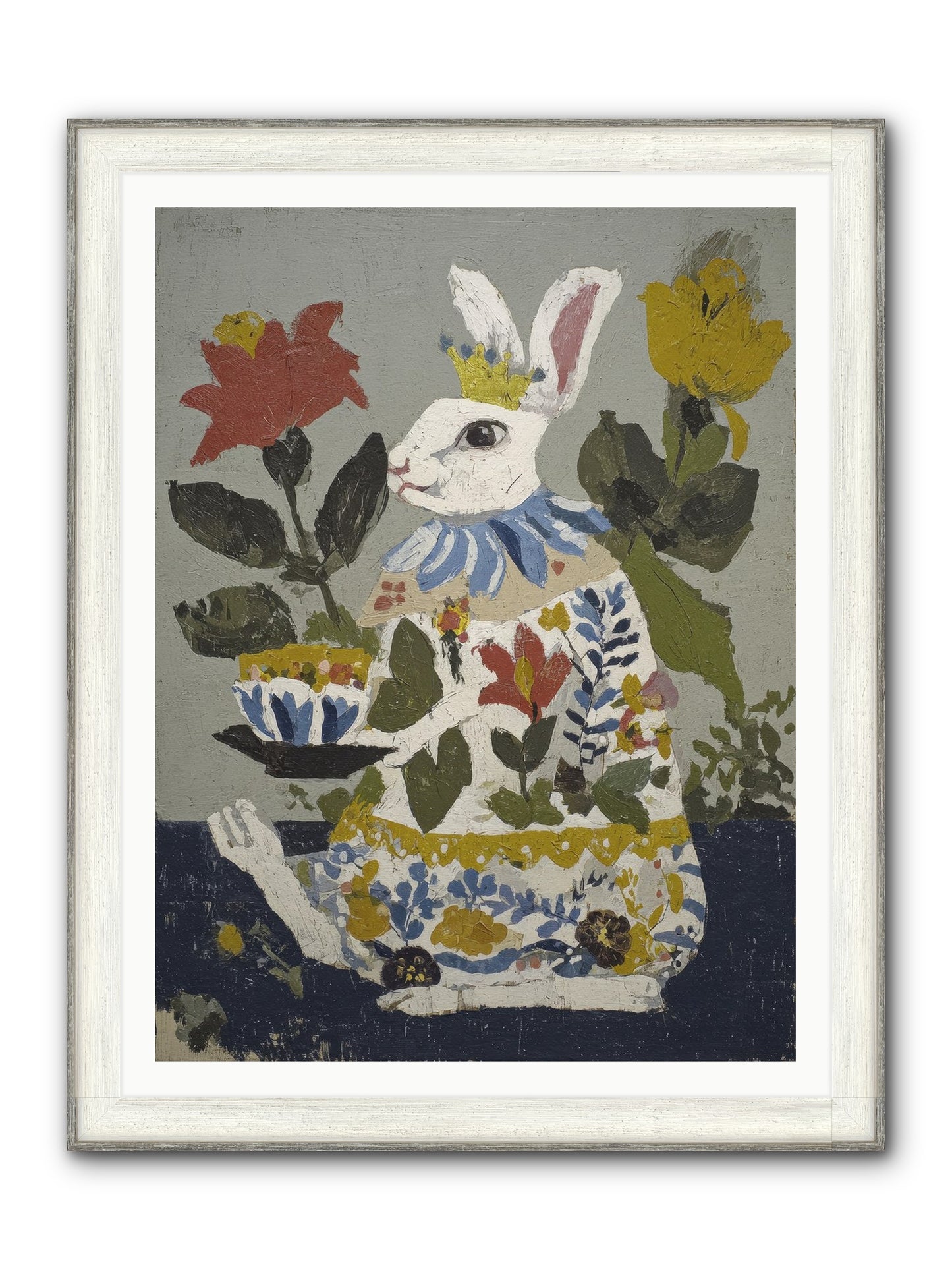 Marigold & Minor Scandals Framed Print - Driftwood White 36x48