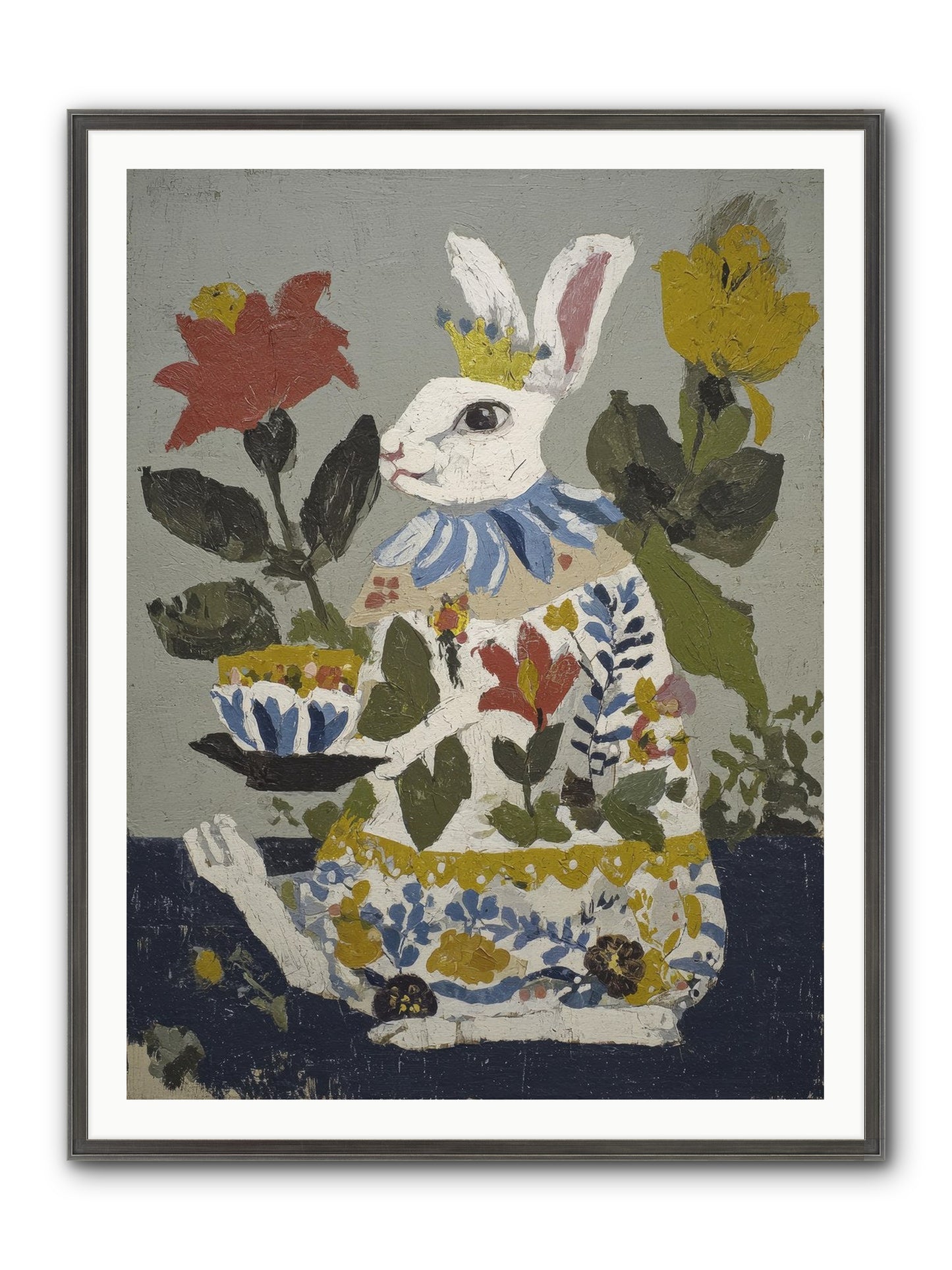 Marigold & Minor Scandals Framed Print - Slimwoods Black/Silver 36x48
