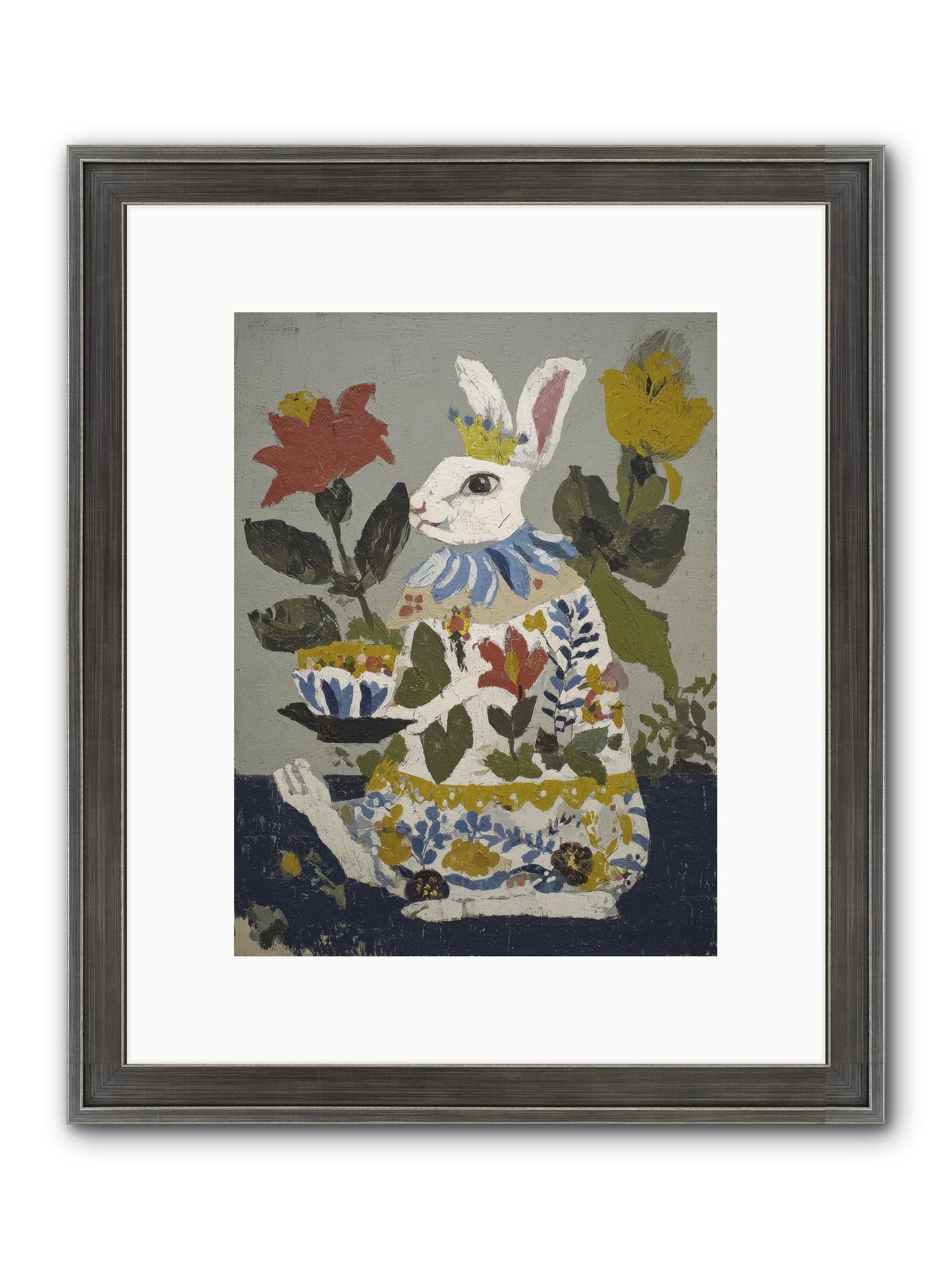 Marigold & Minor Scandals Framed Print - Slimwoods Black/Silver 9x12