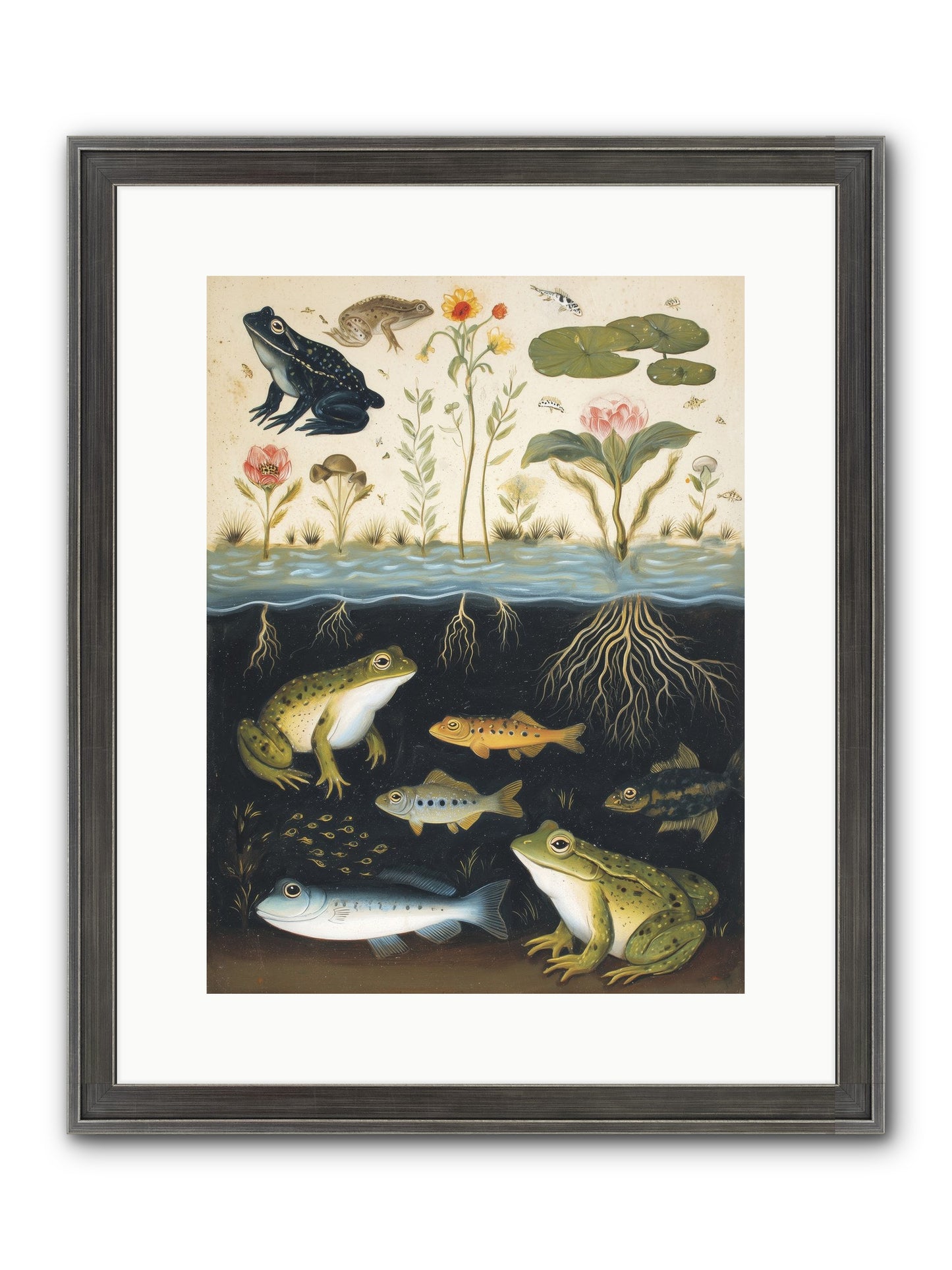 Marine Melodies Framed Print - Slimwoods Black/Silver 12x16