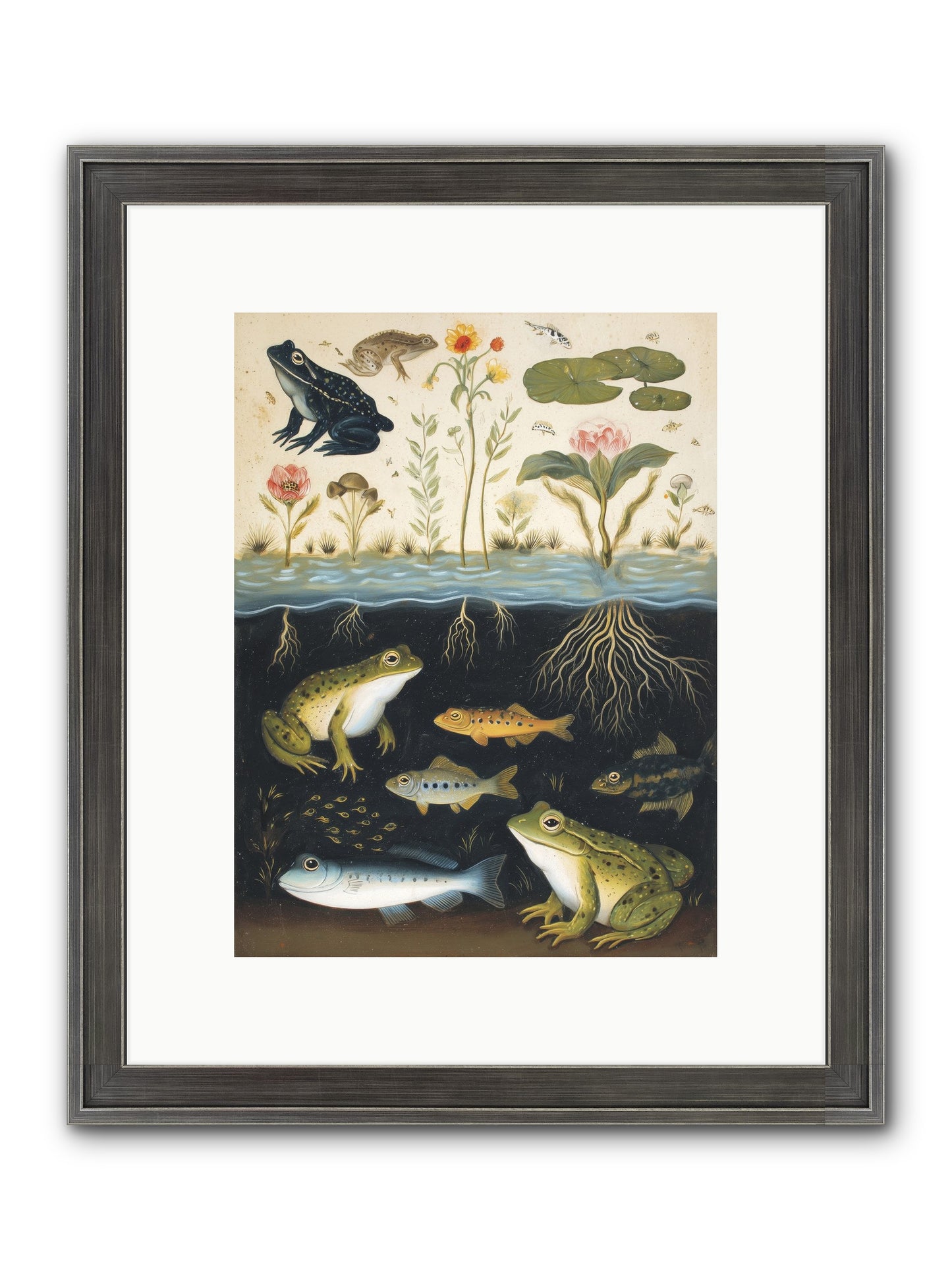 Marine Melodies Framed Print - Slimwoods Black/Silver 9x12