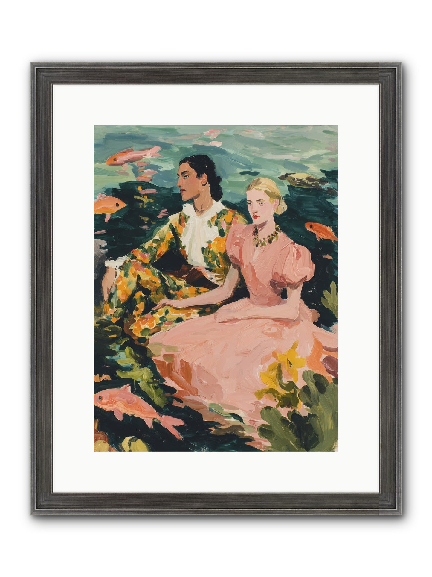Maritime Affinity Framed Print - Slimwoods Black/Silver 12x16
