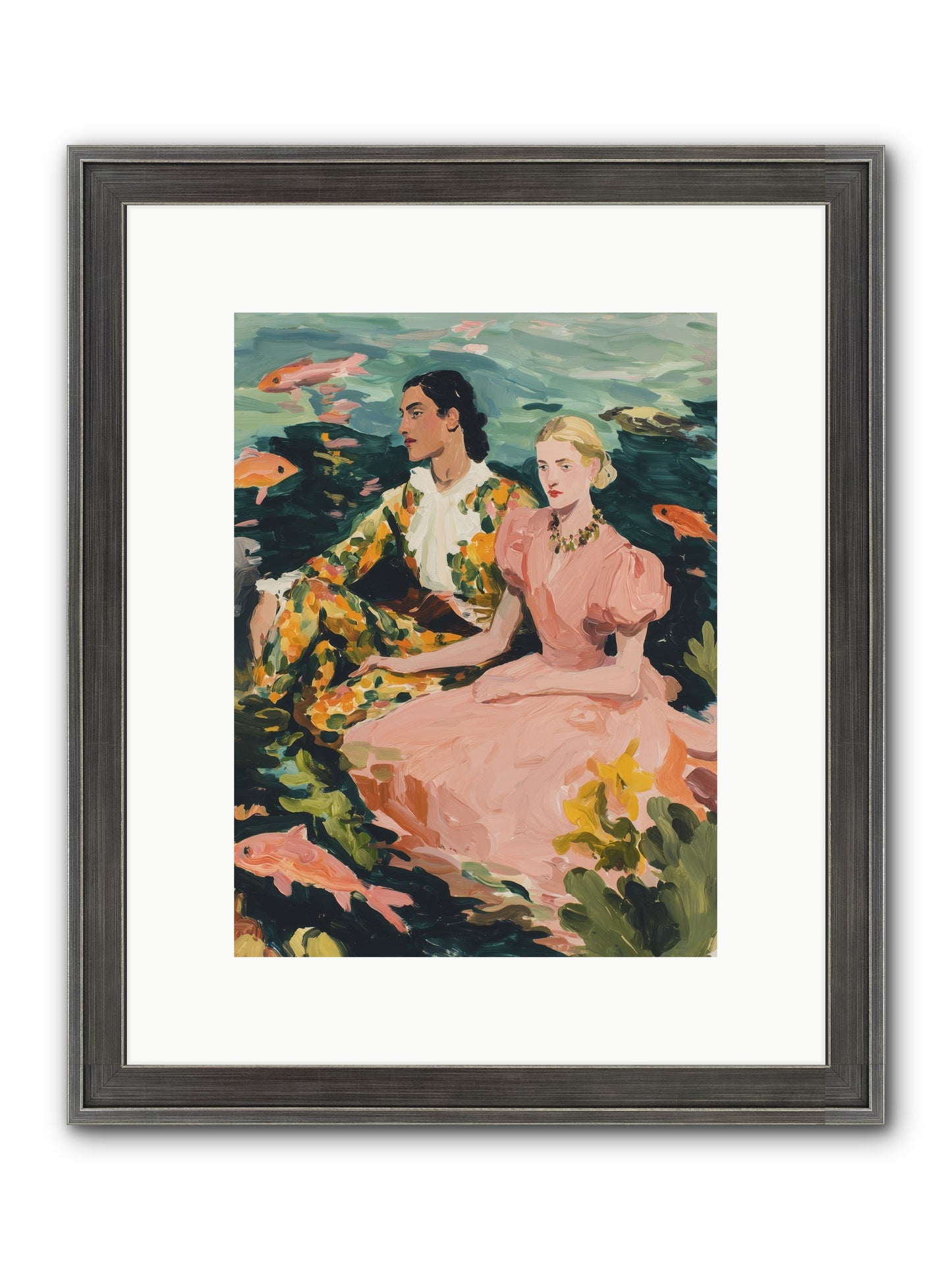 Maritime Affinity Framed Print - Slimwoods Black/Silver 9x12