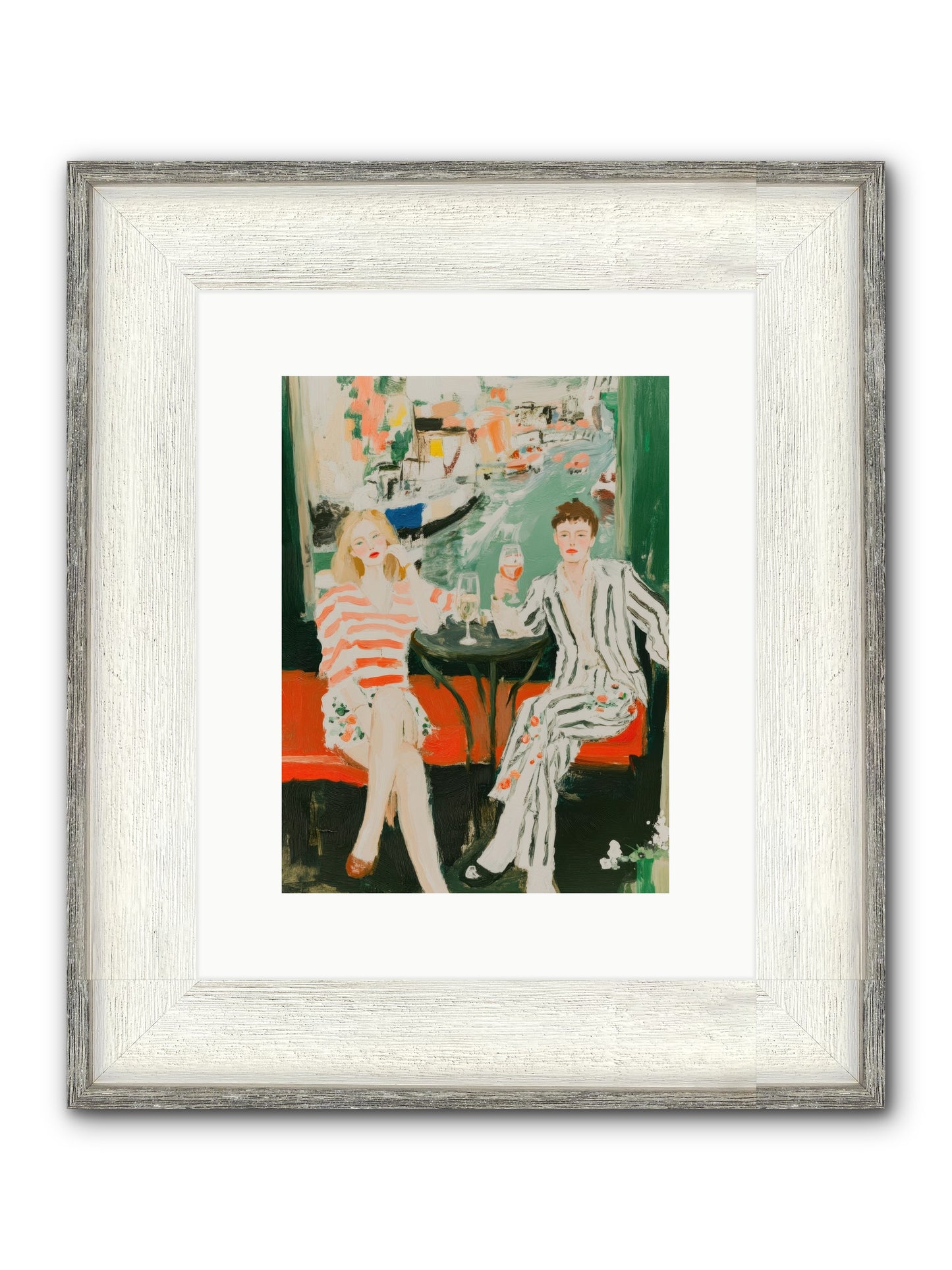 Maritime Daydreams Framed Print - Driftwood White 9x12