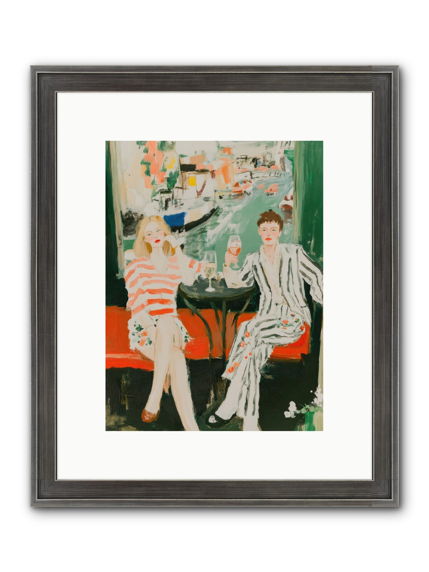 Maritime Daydreams Framed Print - Slimwoods Black/Silver 9x12