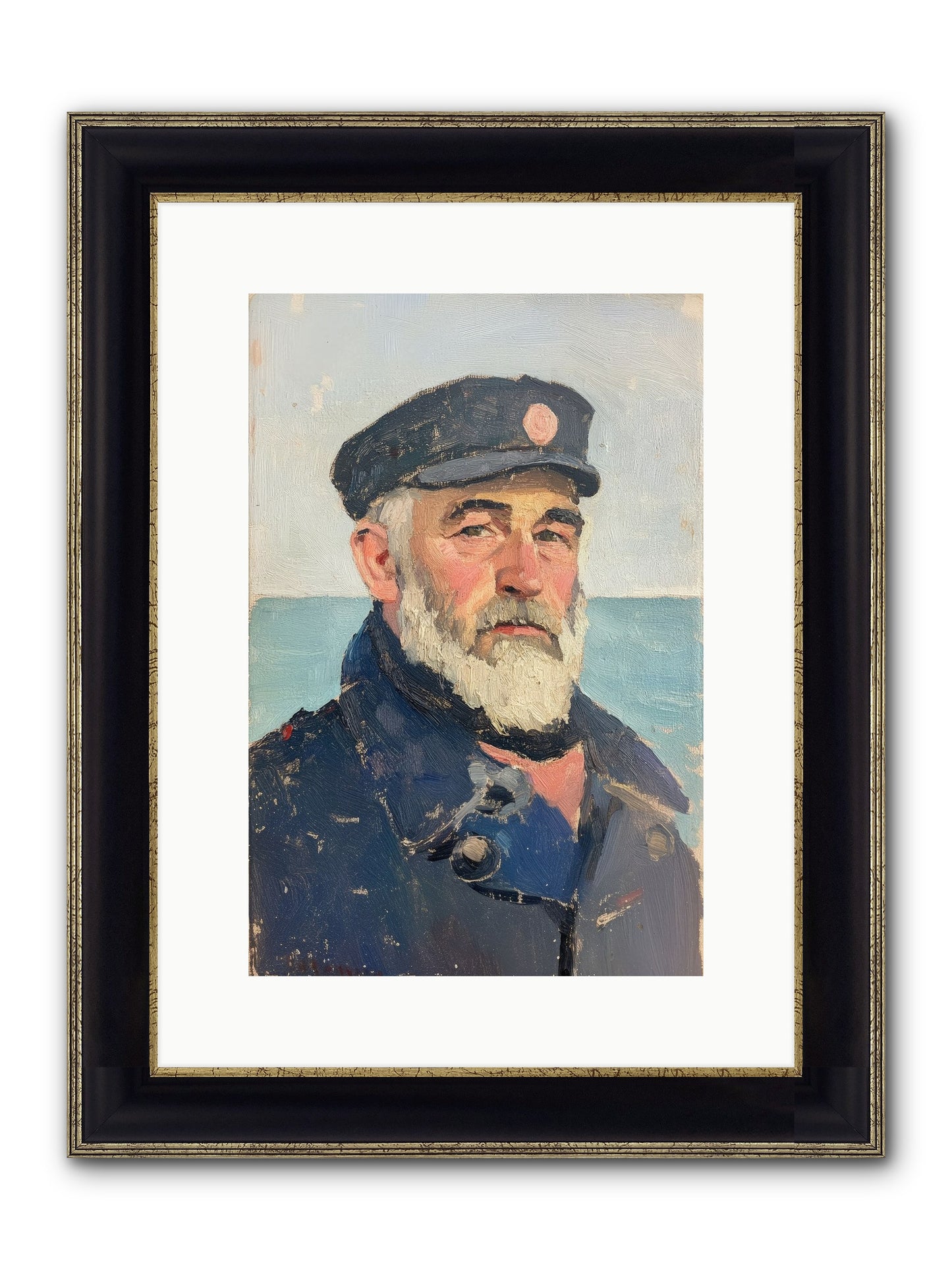 Maritime Legacy Framed Print - Black & Gold 10x15