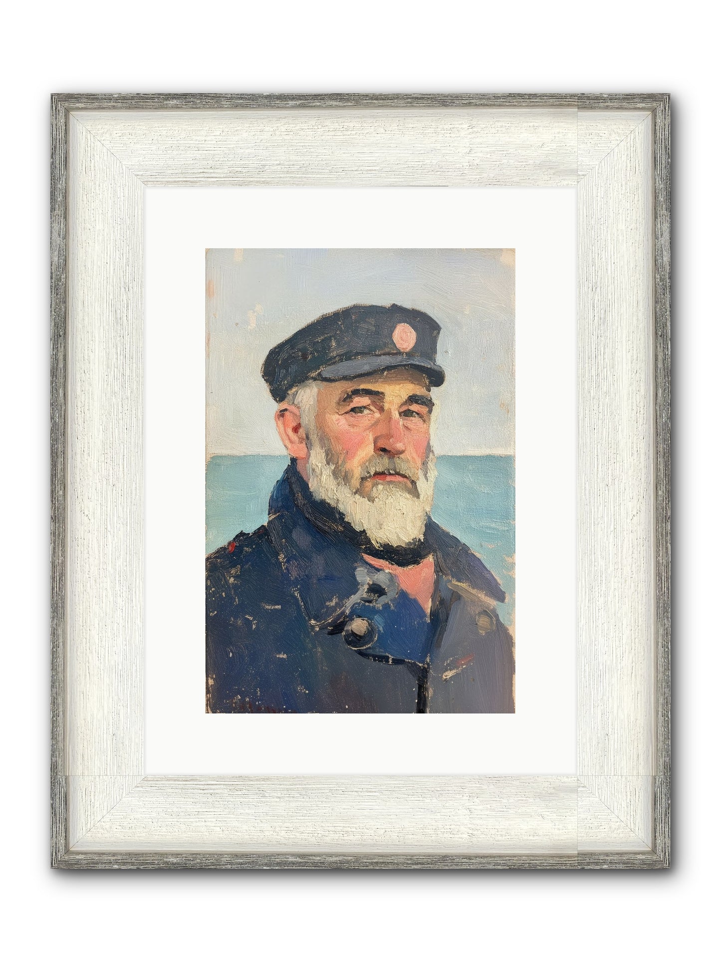 Maritime Legacy Framed Print - Driftwood White 10x15