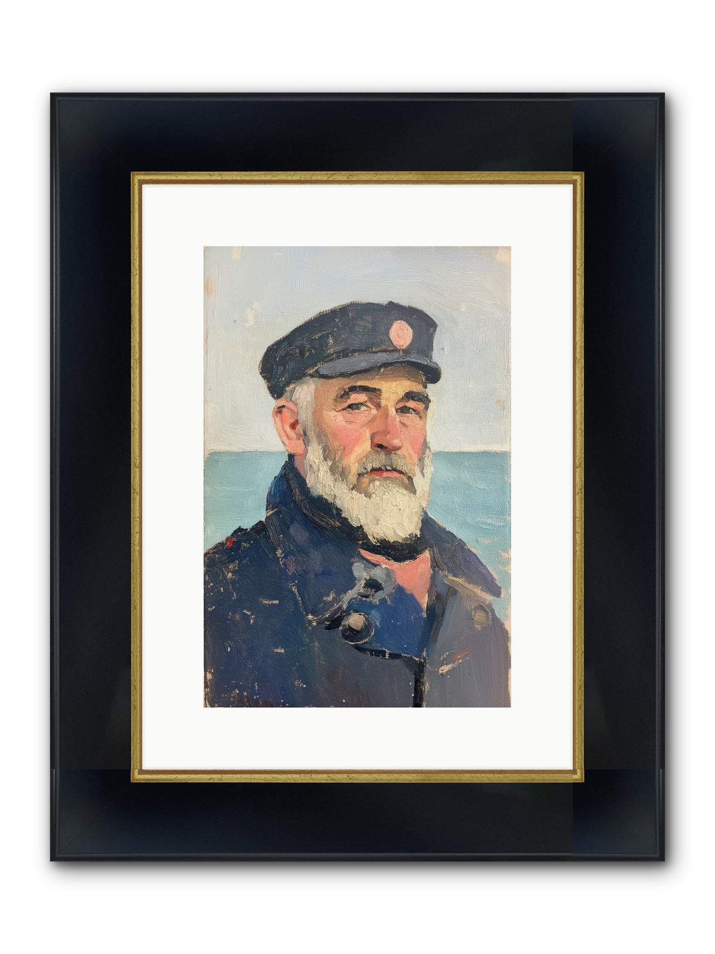 Maritime Legacy Framed Print - Wide Black w/Gold 10x15