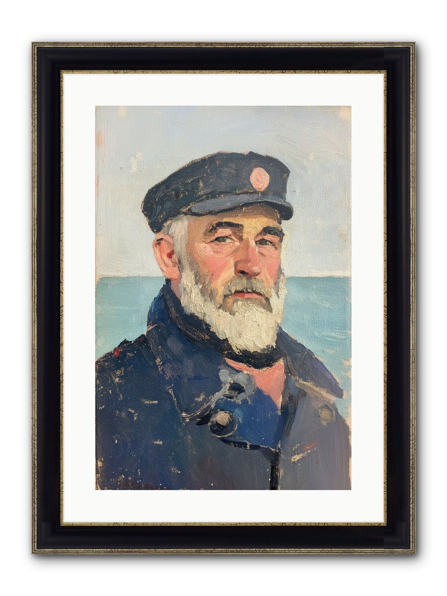 Maritime Legacy Framed Print - Black & Gold 16x24