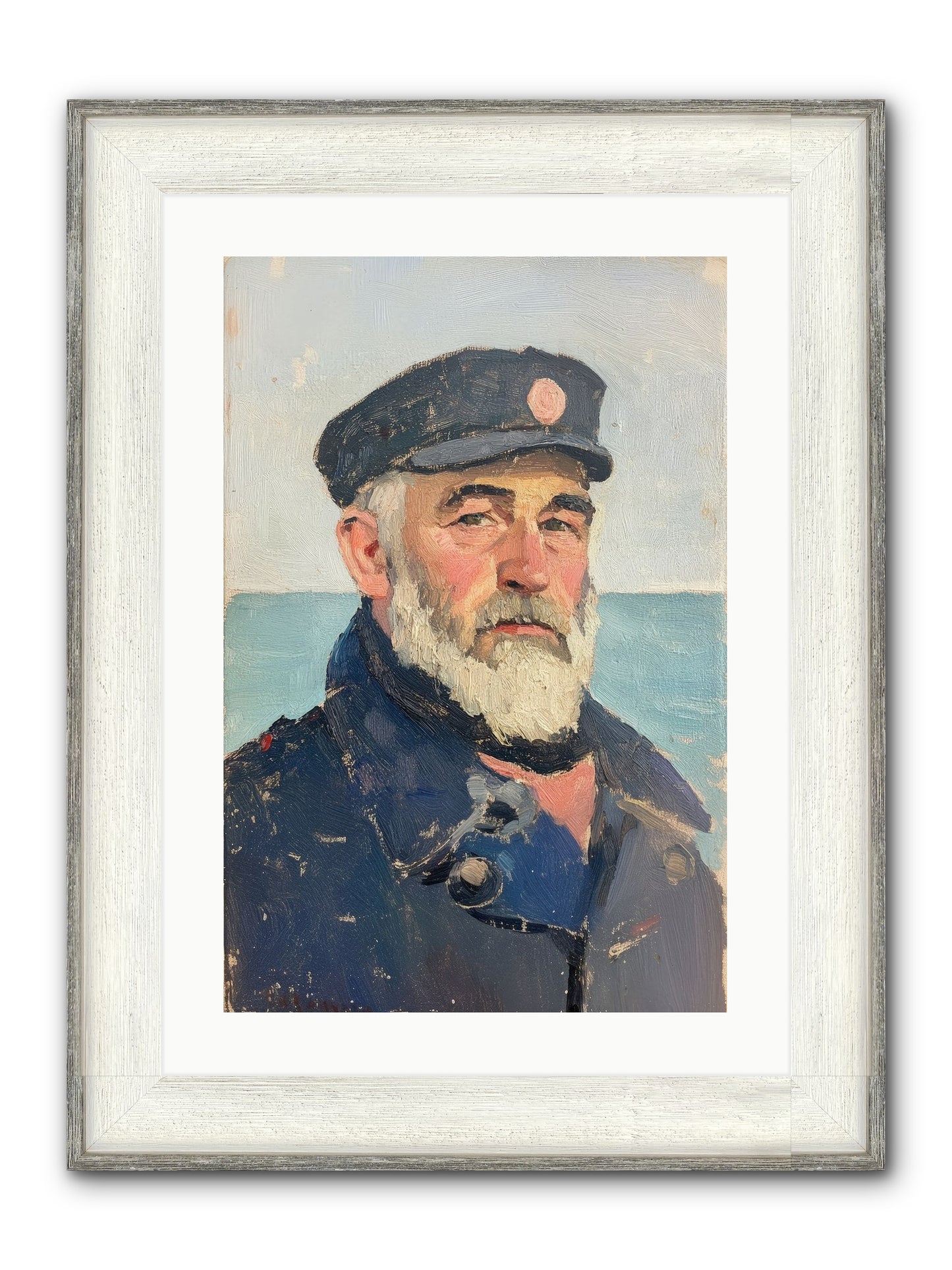 Maritime Legacy Framed Print - Driftwood White 16x24