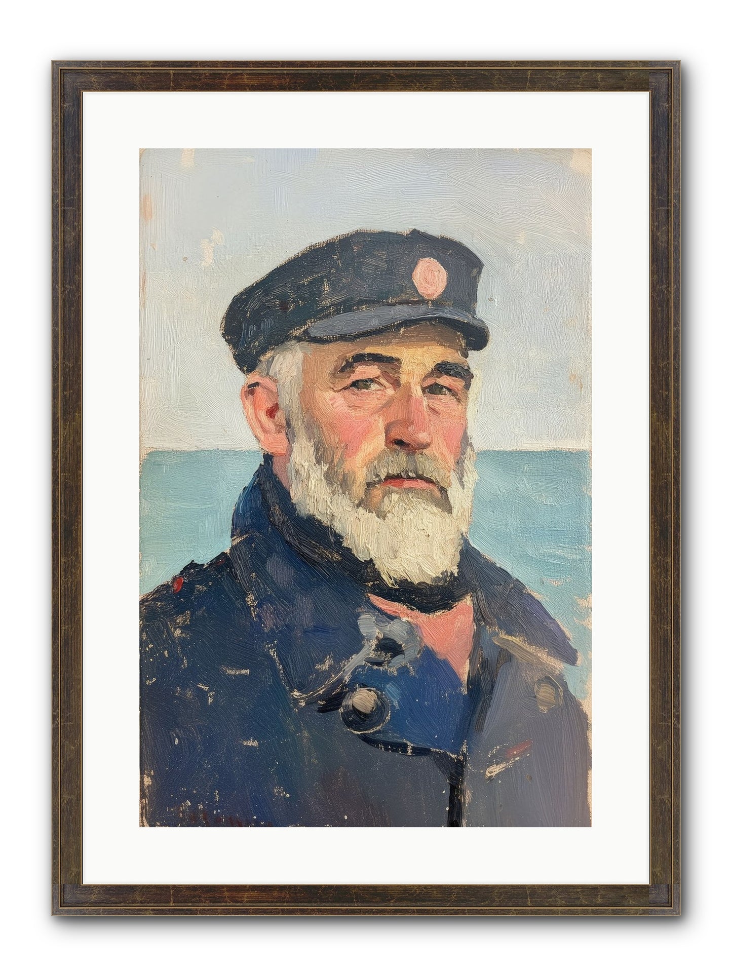 Maritime Legacy Framed Print - Slimwoods Black/Gold 16x24