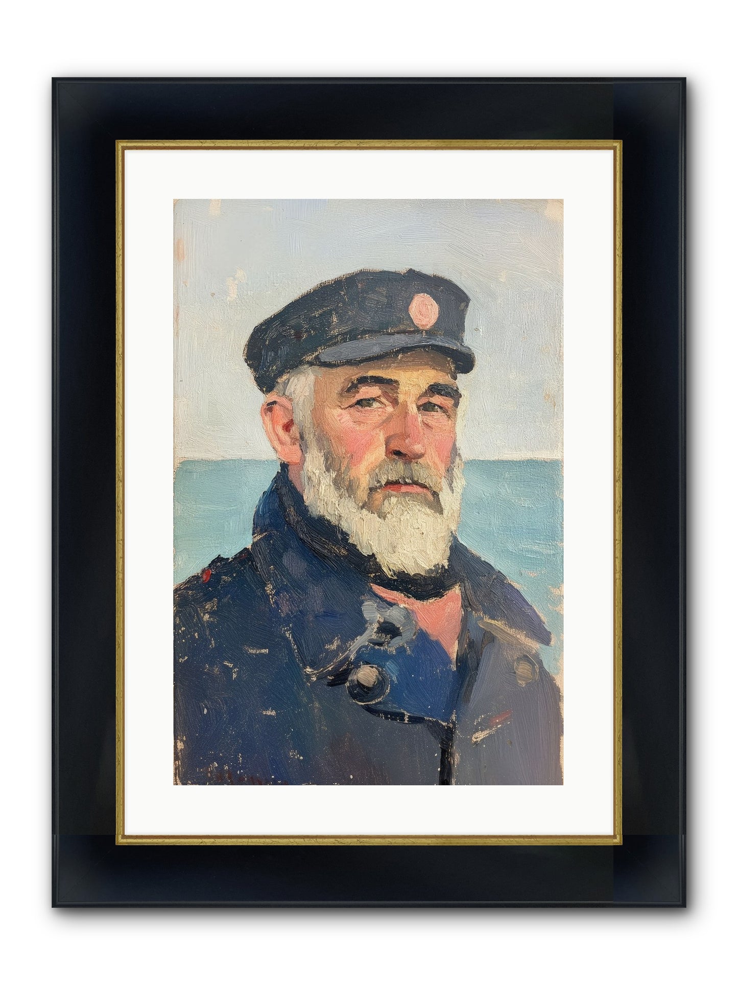 Maritime Legacy Framed Print - Wide Black w/Gold 16x24