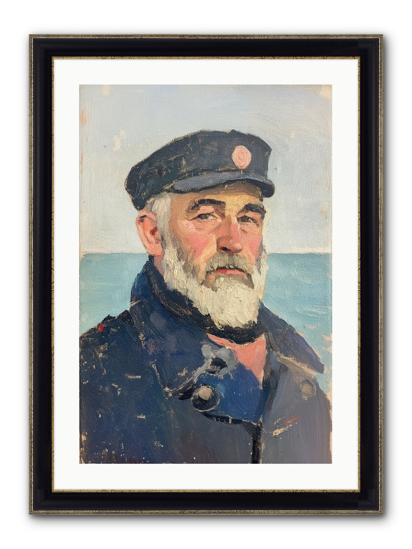 Maritime Legacy Framed Print - Black & Gold 20x30