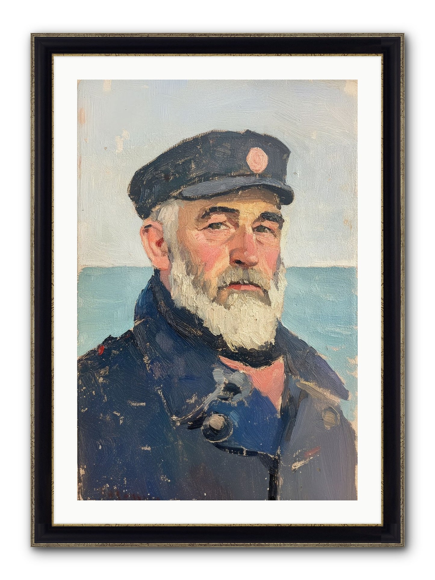 Maritime Legacy Framed Print - Black & Gold 24x36