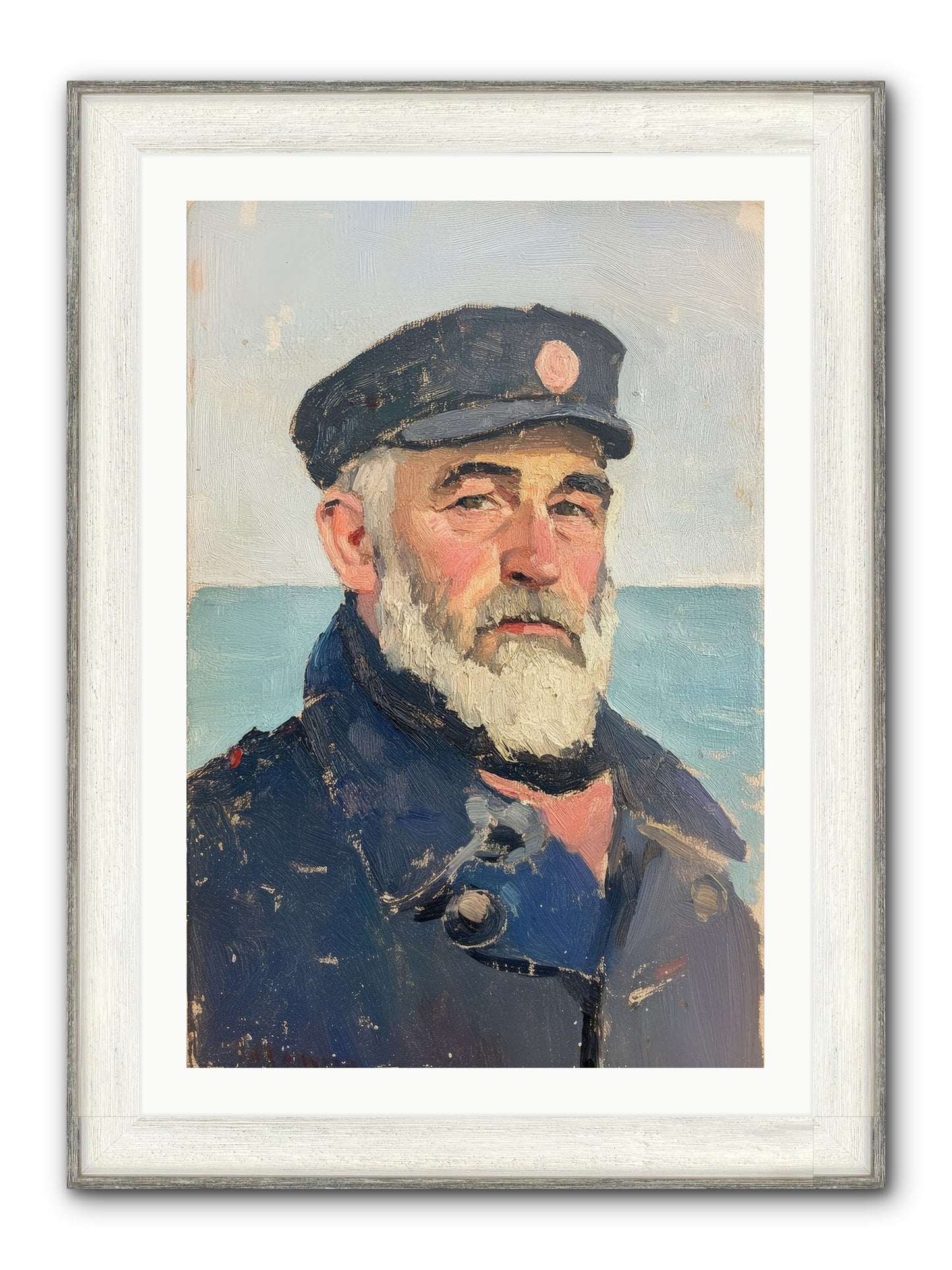 Maritime Legacy Framed Print - Driftwood White 24x36