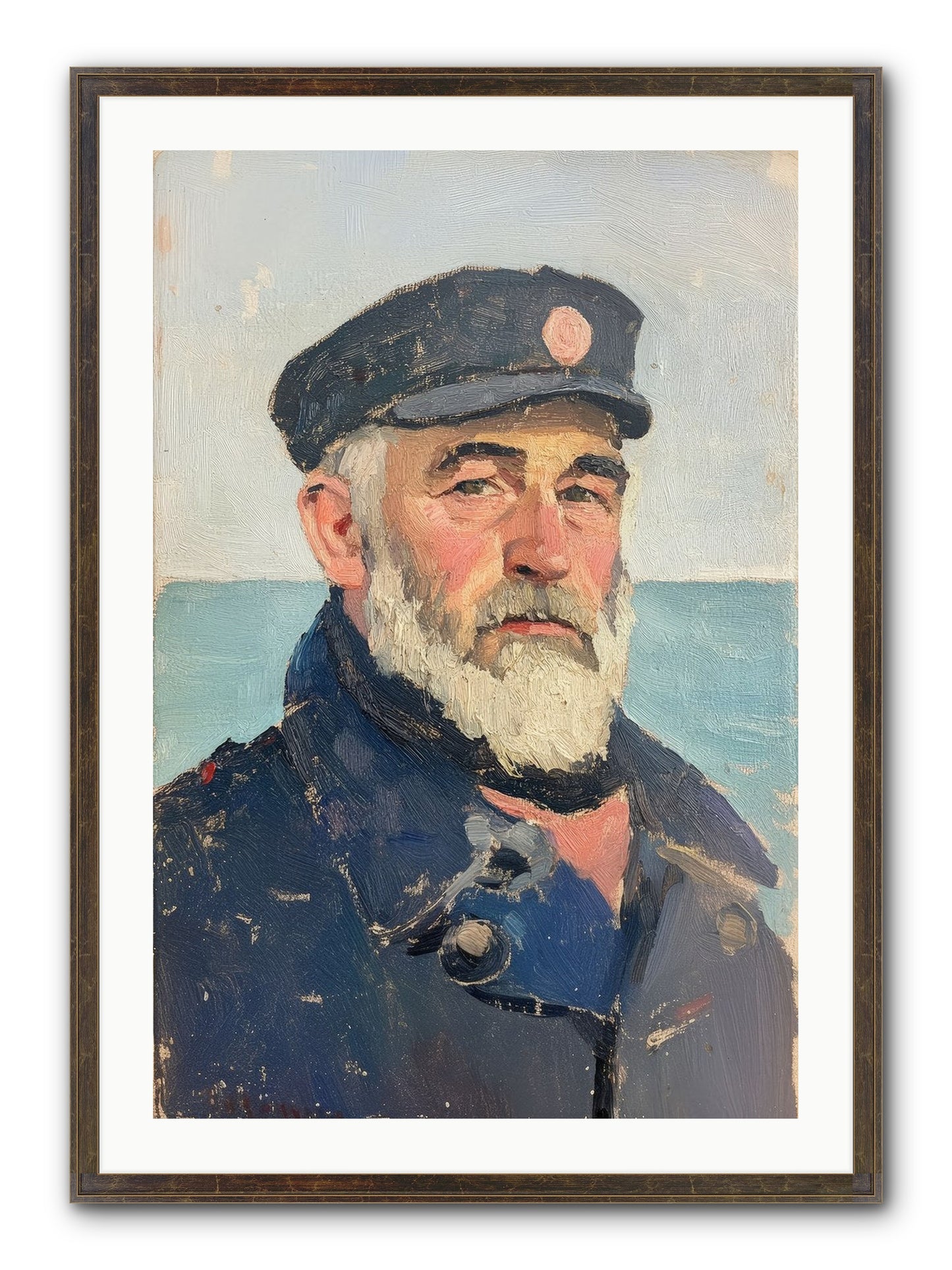 Maritime Legacy Framed Print - Slimwoods Black/Gold 24x36