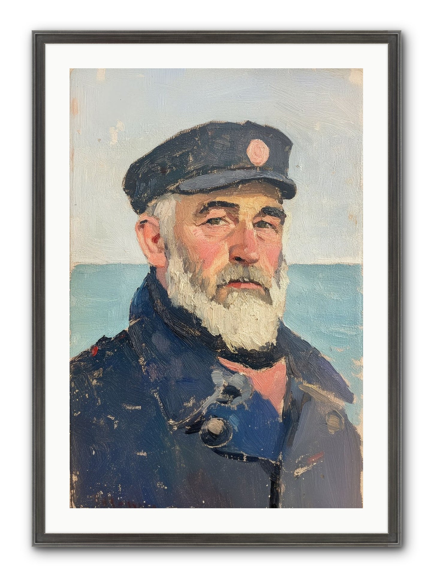 Maritime Legacy Framed Print - Slimwoods Black/Silver 24x36